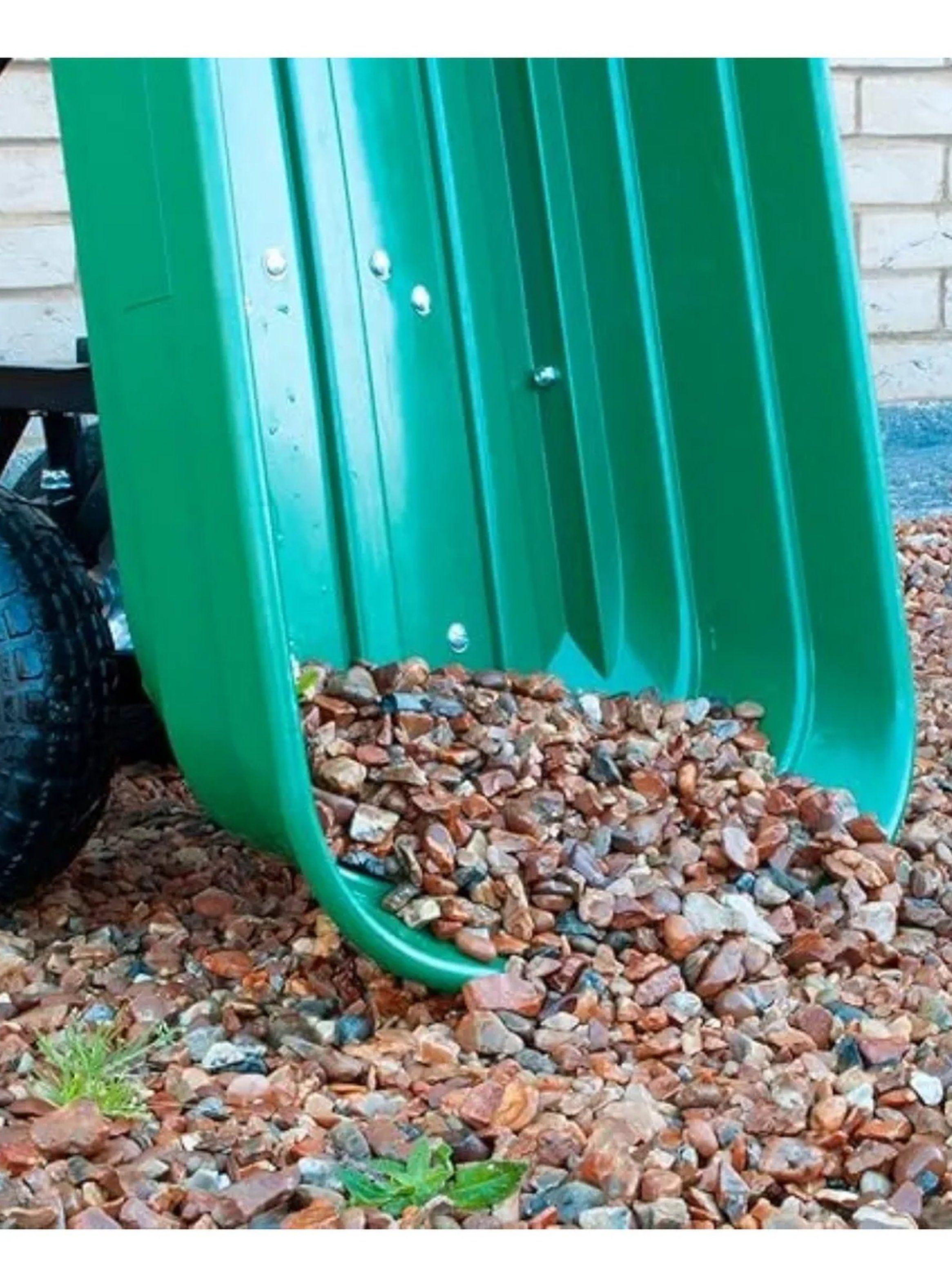 Carretilla de Jardín Multifuncional Capacidad 75L Verde Ruedas Resistentes-7