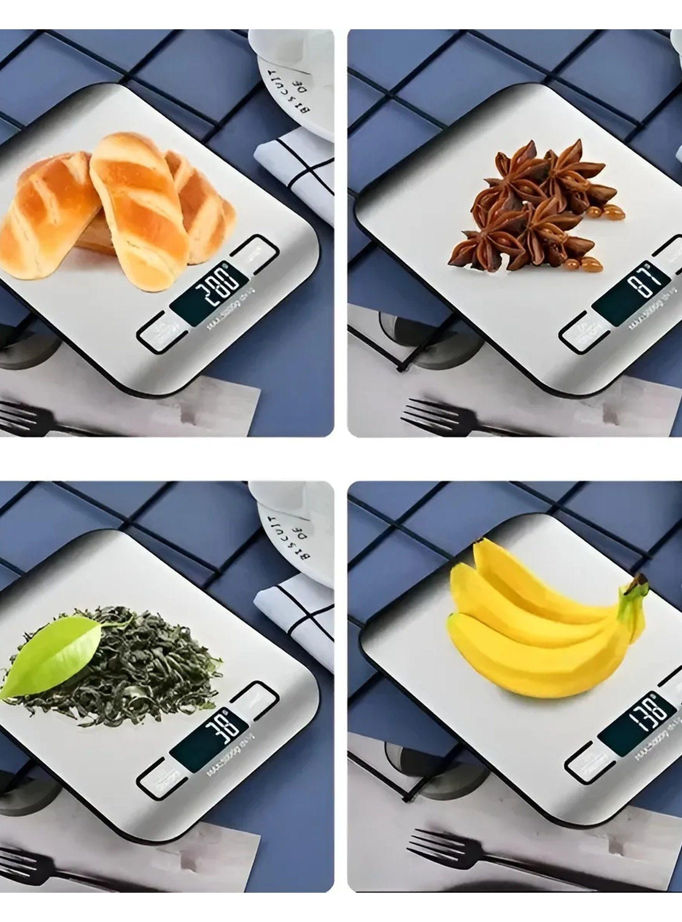 Báscula Digital Cocina Acero Inoxidable 5kg Precisión 1g-7