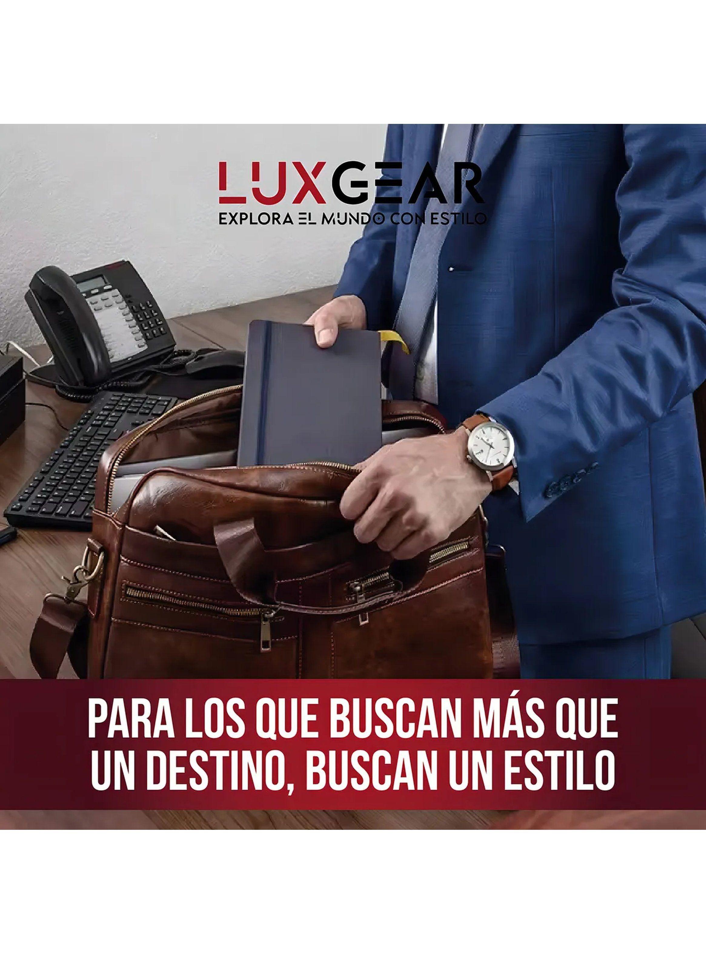 Maletín Ejecutivo Eco Cuero Marrón Bolsillos Múltiples-6