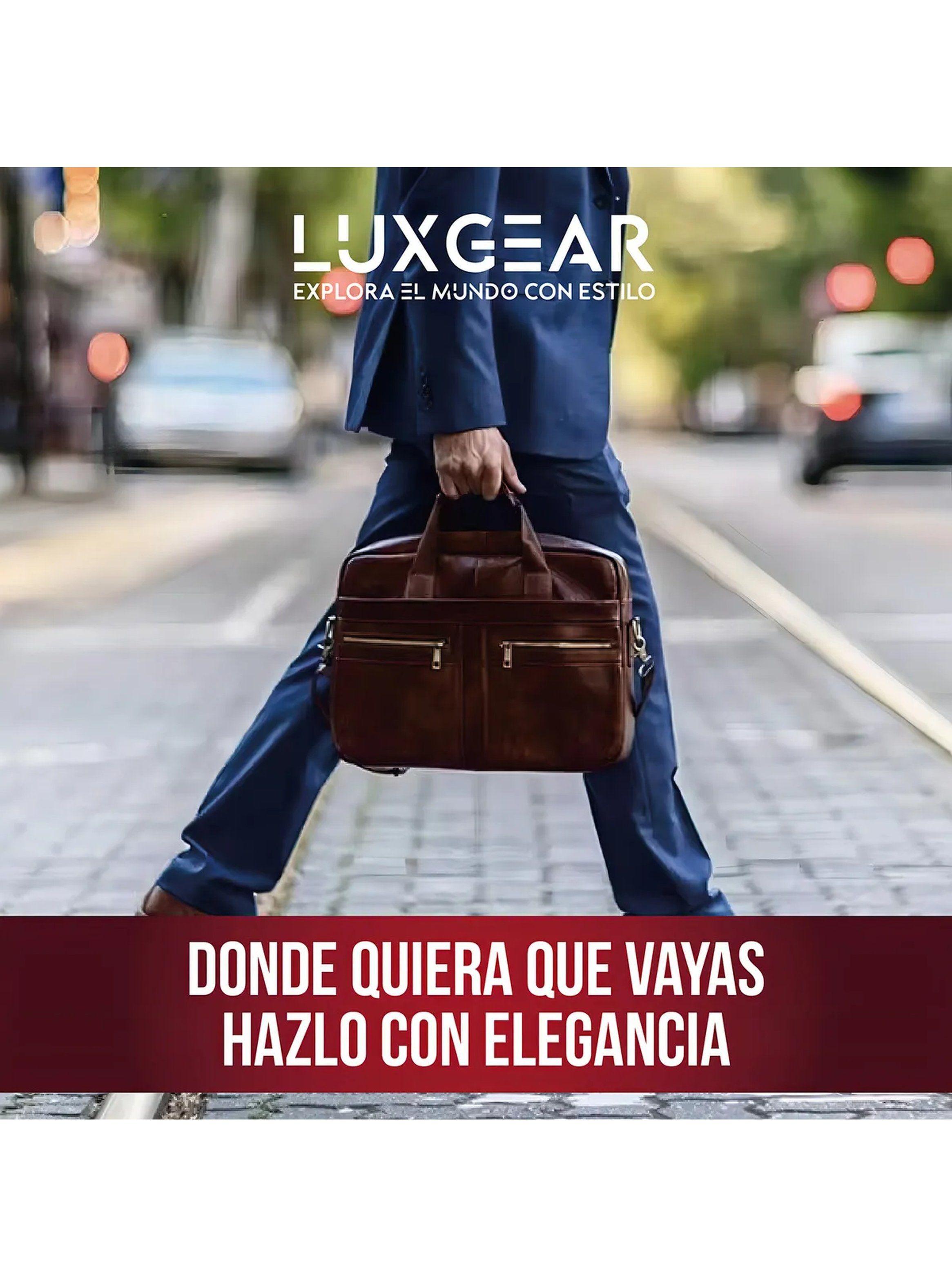 Maletín Ejecutivo Eco Cuero Marrón Bolsillos Múltiples-7