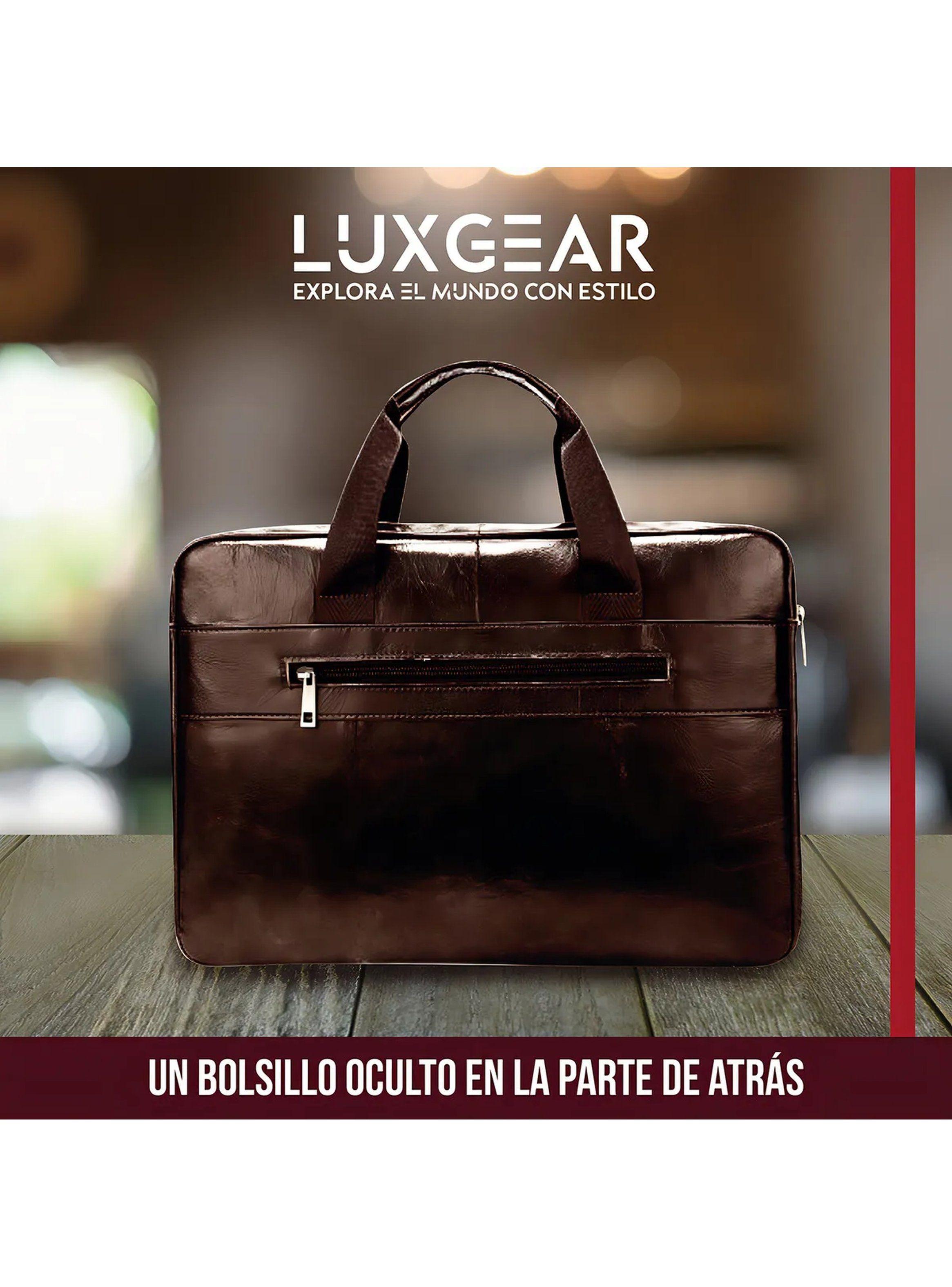 Maletín Ejecutivo Eco Cuero Marrón Bolsillos Múltiples-8
