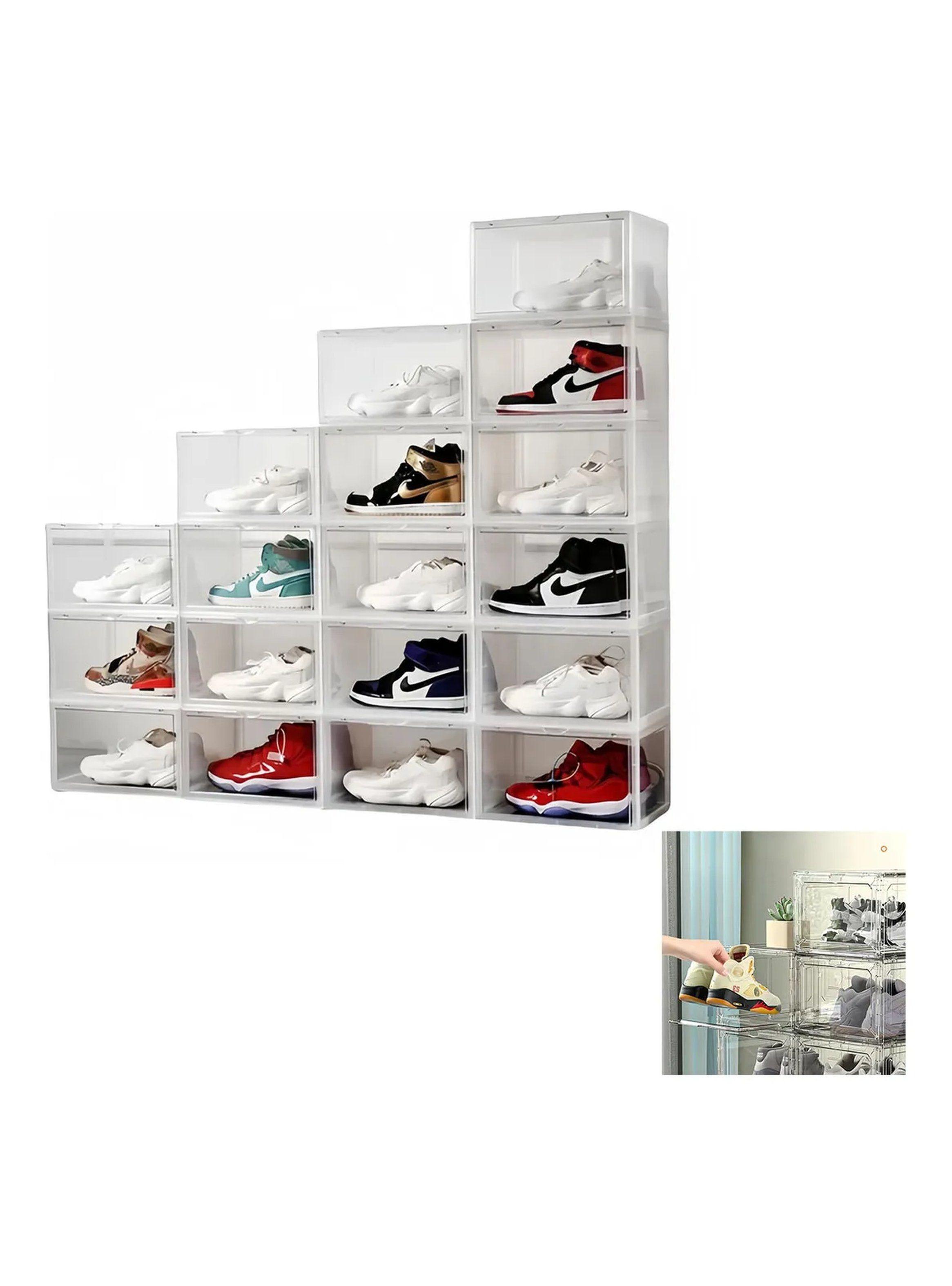 Caja Organizadora Transparente para Zapatos Apilable 27x34.8x18.5 cm-0