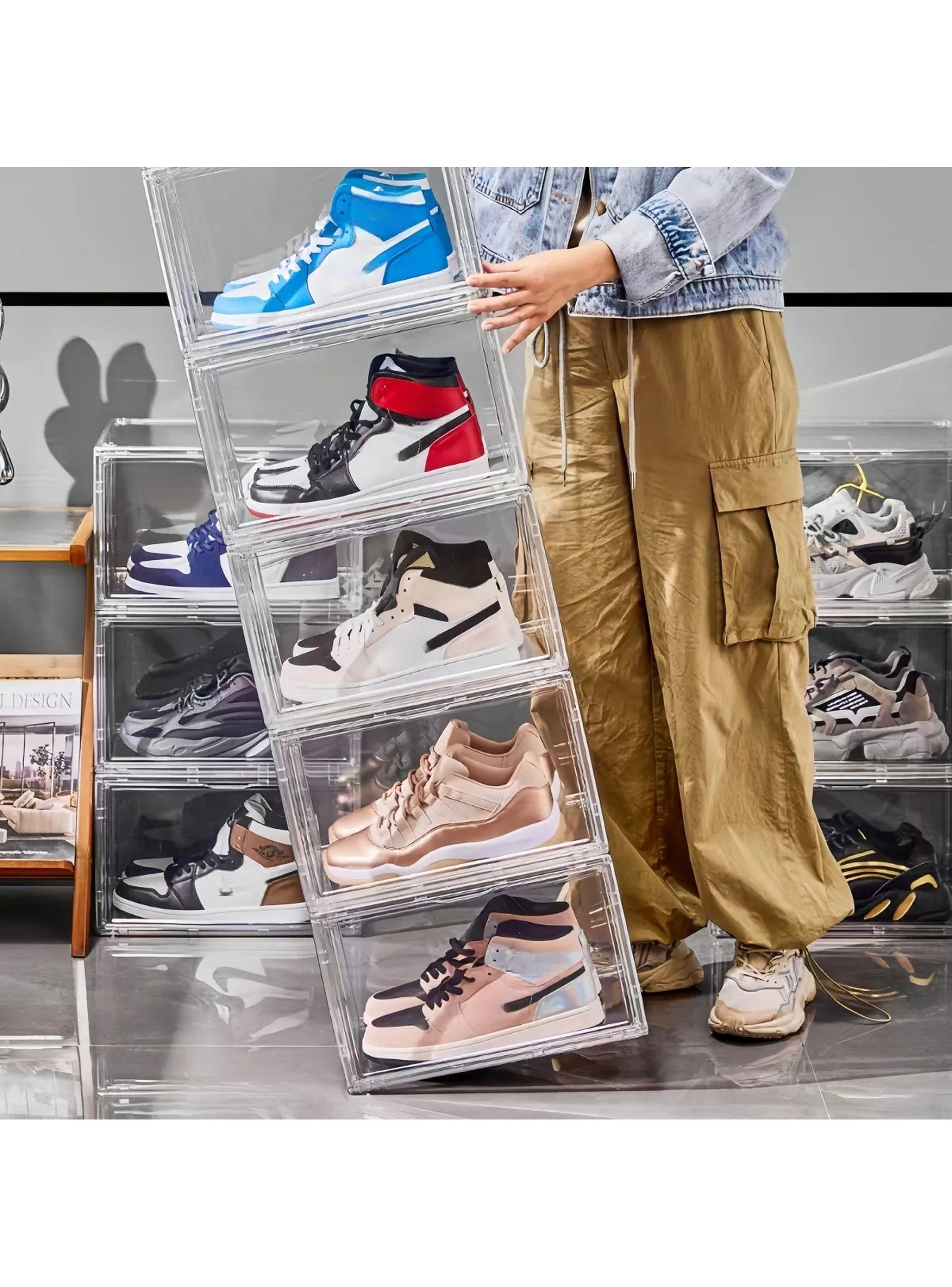 Caja Organizadora Transparente para Zapatos Apilable 27x34.8x18.5 cm-3