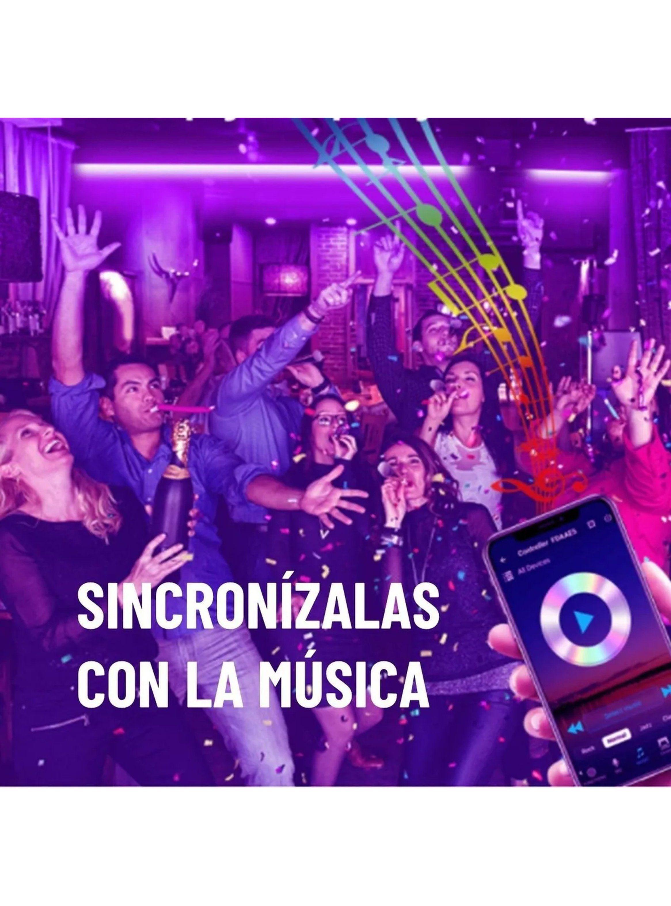 Cinta LED RGB Bluetooth 22 Modos Adhesiva Cortable-3