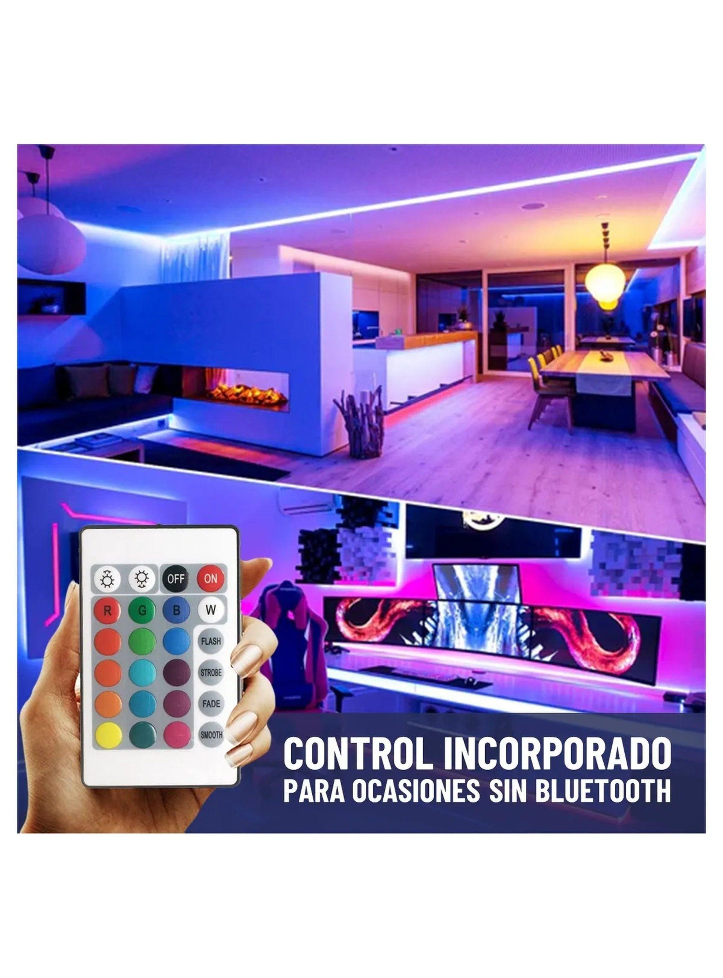Cinta LED RGB Bluetooth 22 Modos Adhesiva Cortable-5