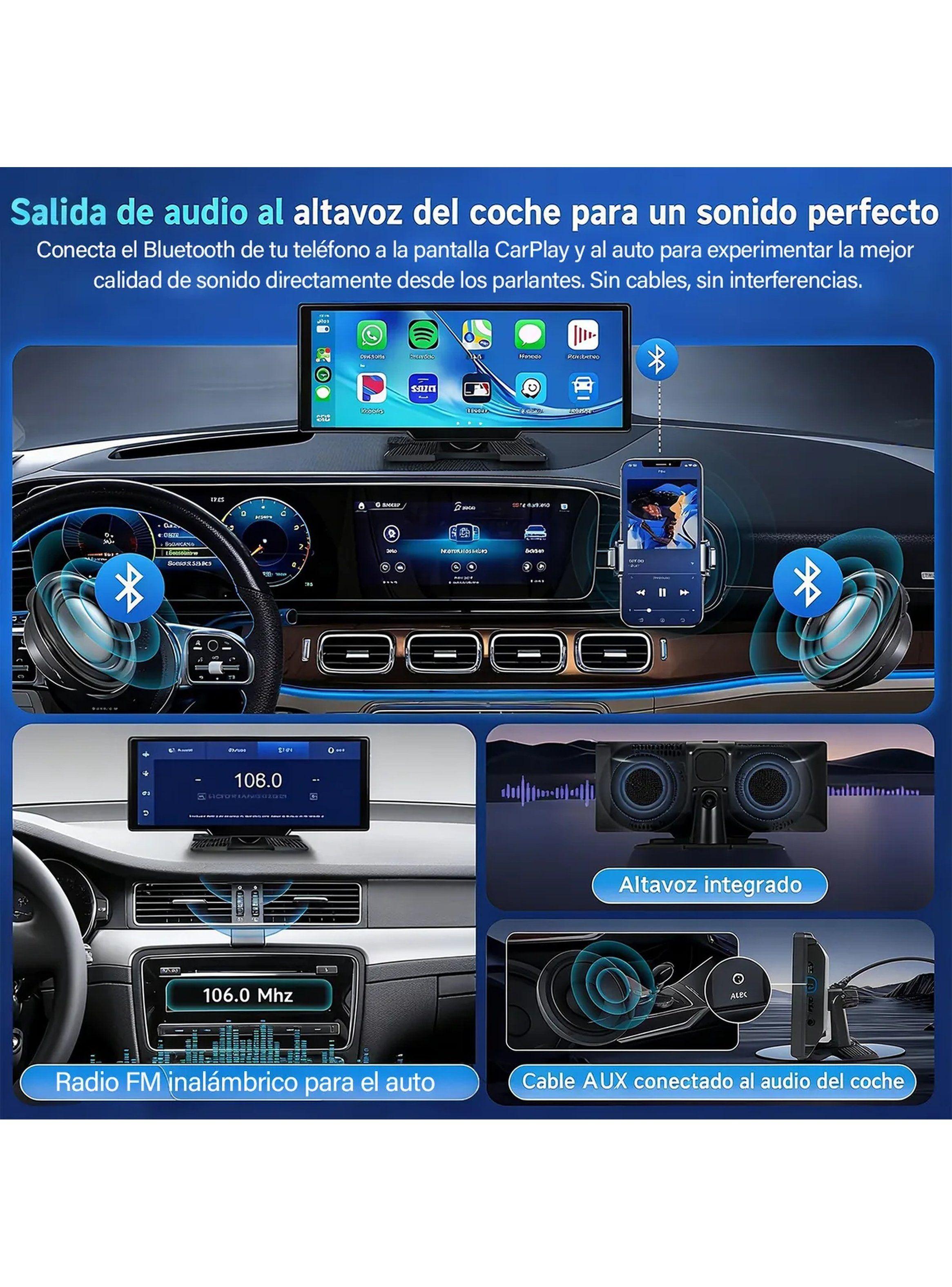 Pantalla Automotriz CarPlay y Android Auto Inalámbrico Ajustable-4
