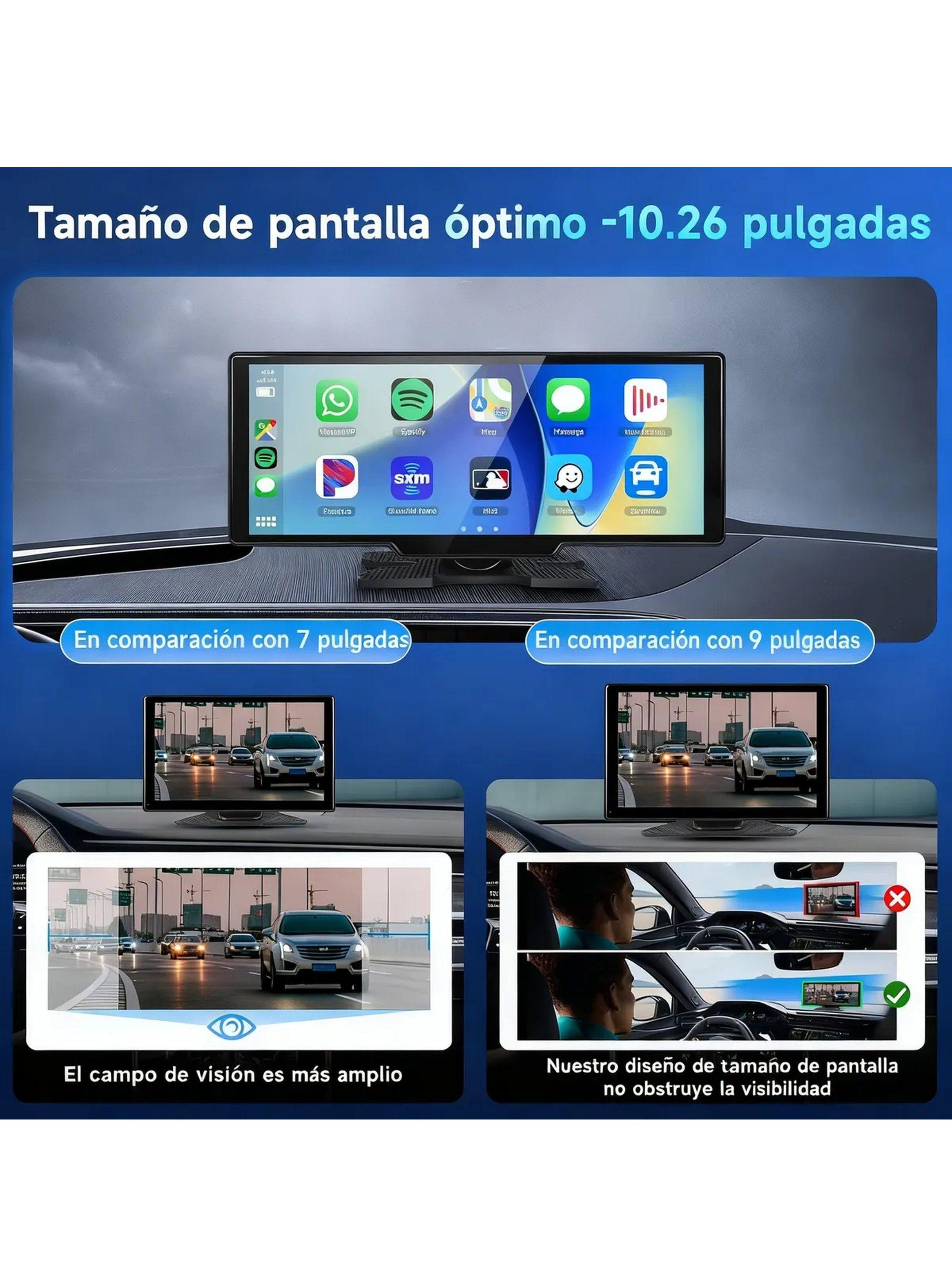 Pantalla Automotriz CarPlay y Android Auto Inalámbrico Ajustable-7