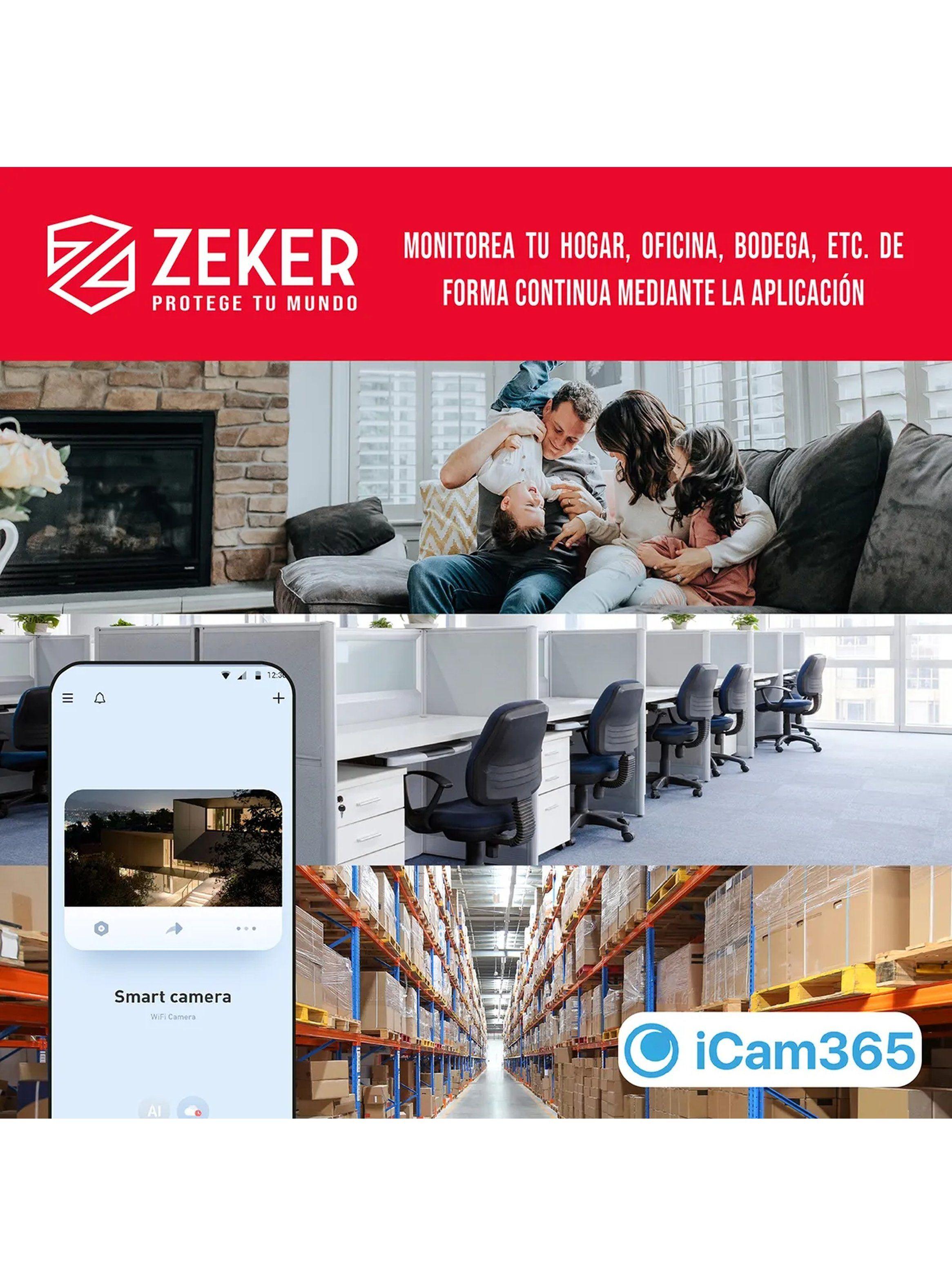 Cámara De Seguridad WiFi 2MP Visión Nocturna Exterior-2