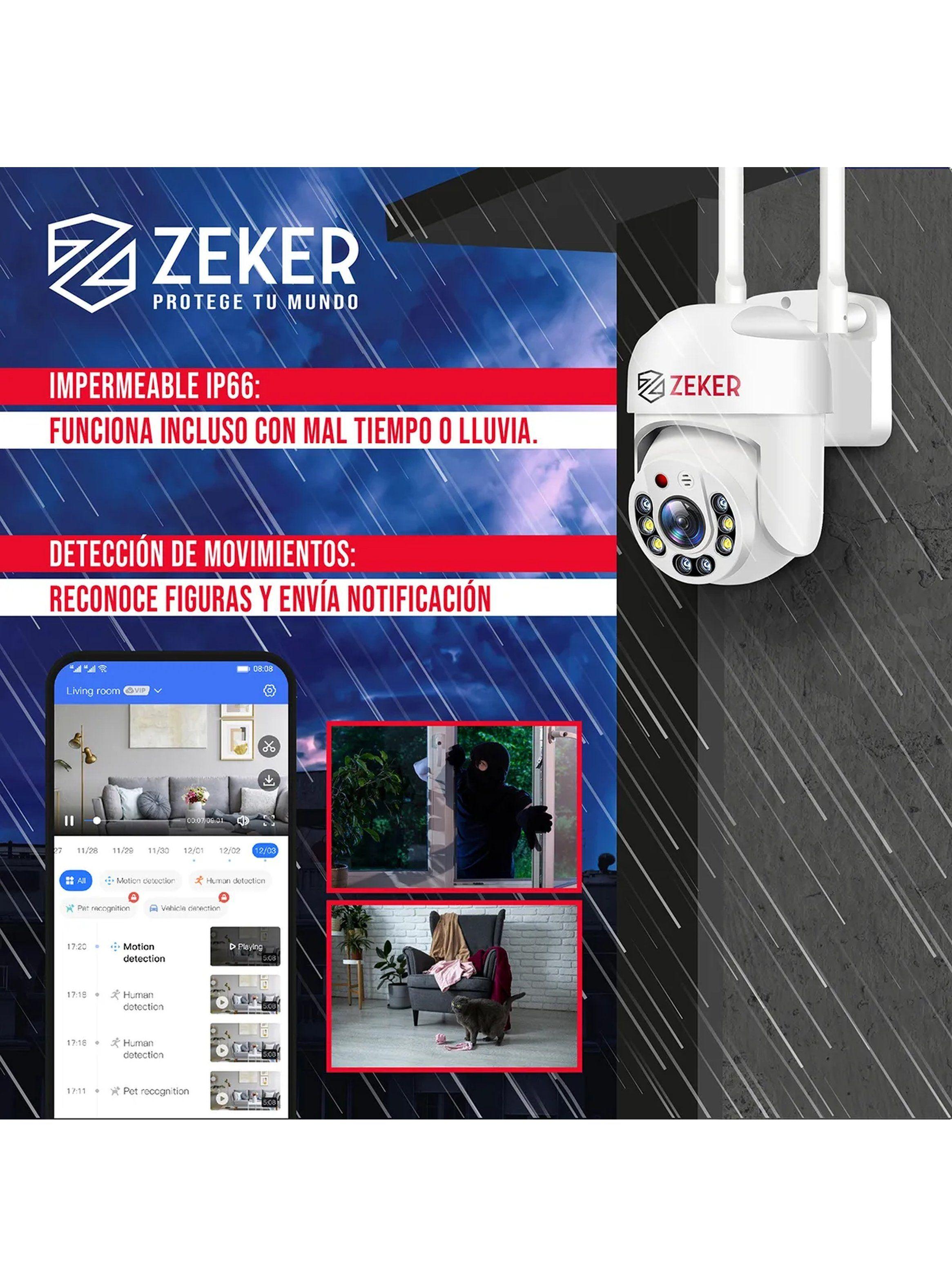 Cámara De Seguridad WiFi 2MP Visión Nocturna Exterior-3