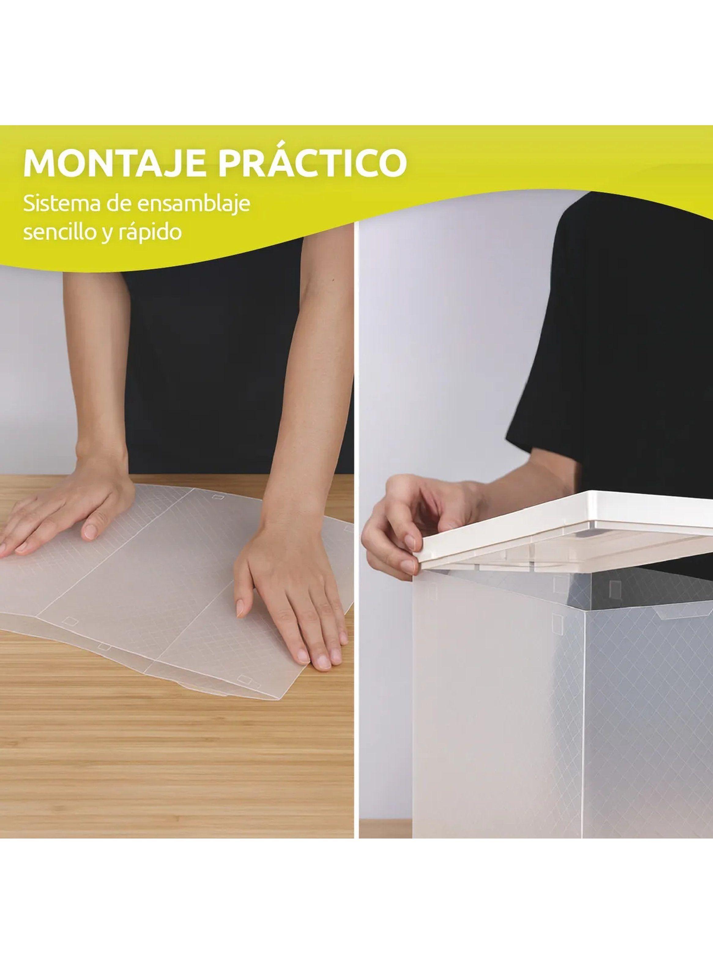 Cajas Organizadoras de Plástico PP Fácil Apertura Pack de 4-5