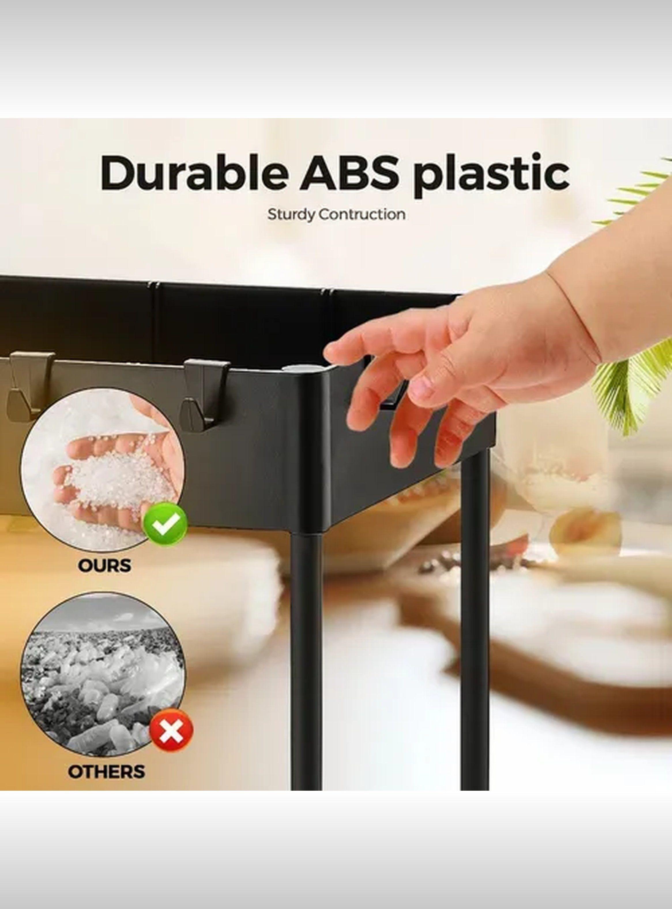 Organizador De Cocina De 2 Niveles Ajustable Negro-6