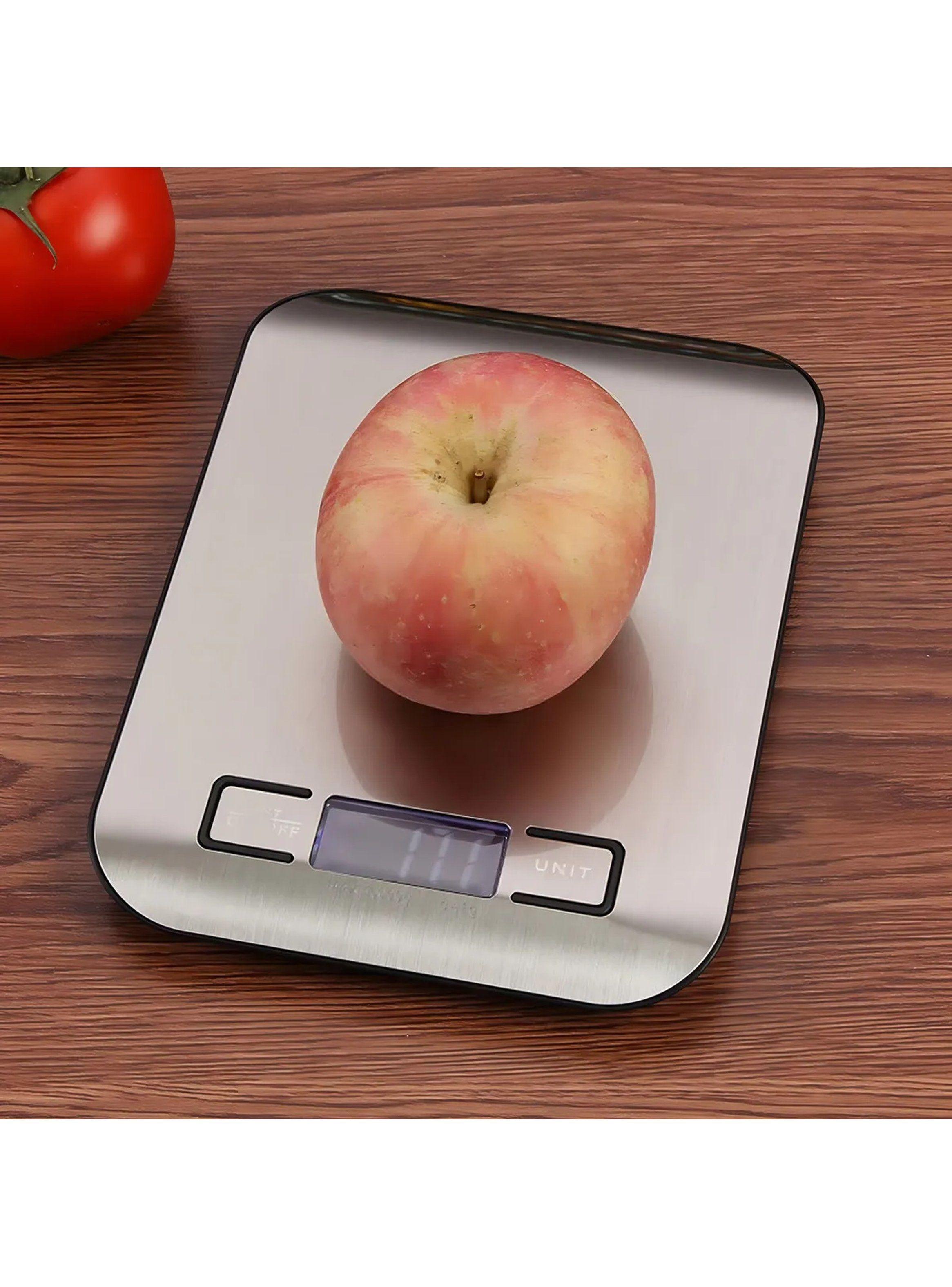 Balanza Digital de Cocina Acero Inoxidable Pantalla LCD 5kg-1