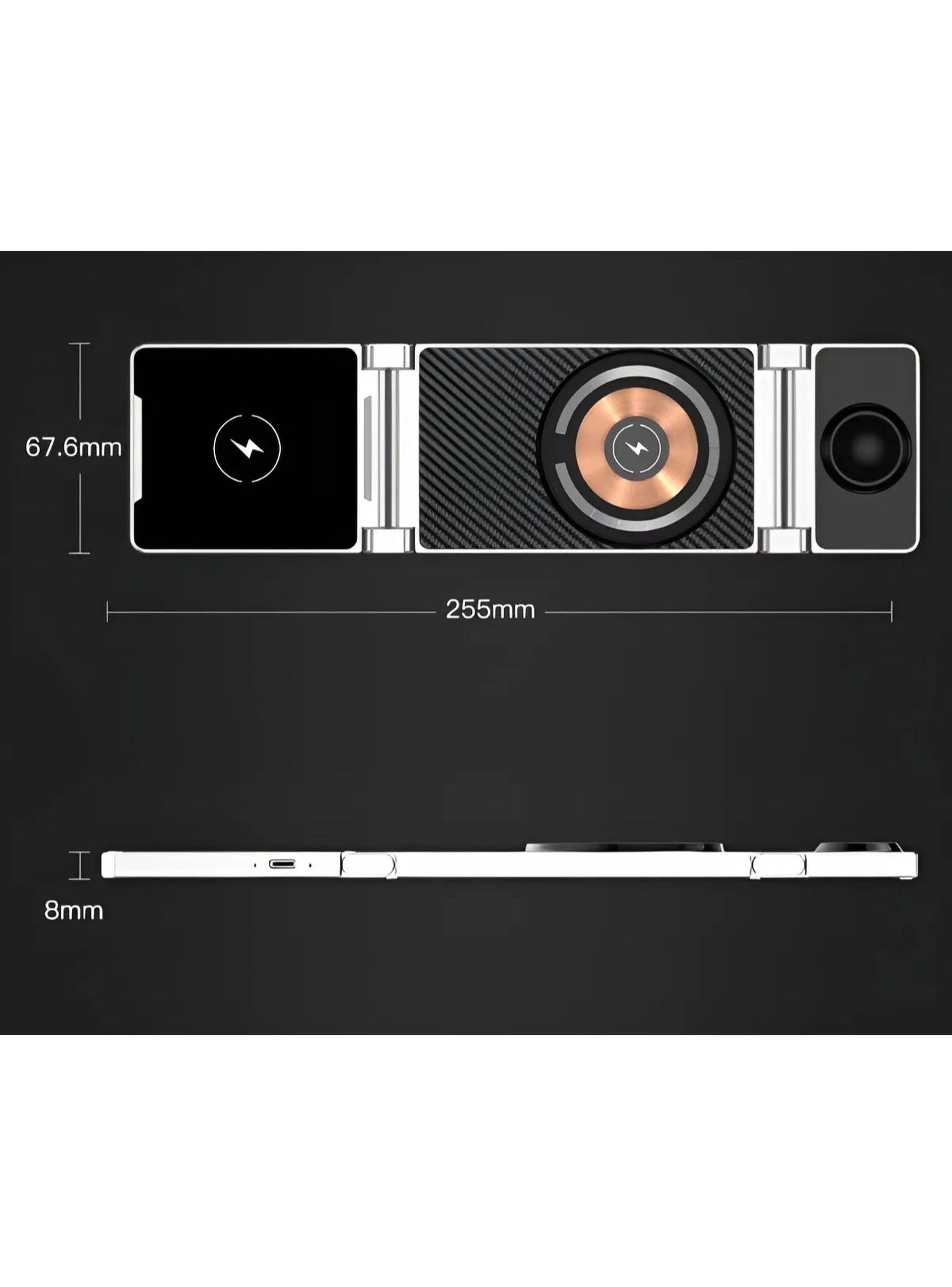 Cargador Inalámbrico 3 en 1 Plegable Compatible con Smartwatch y Auriculares-6