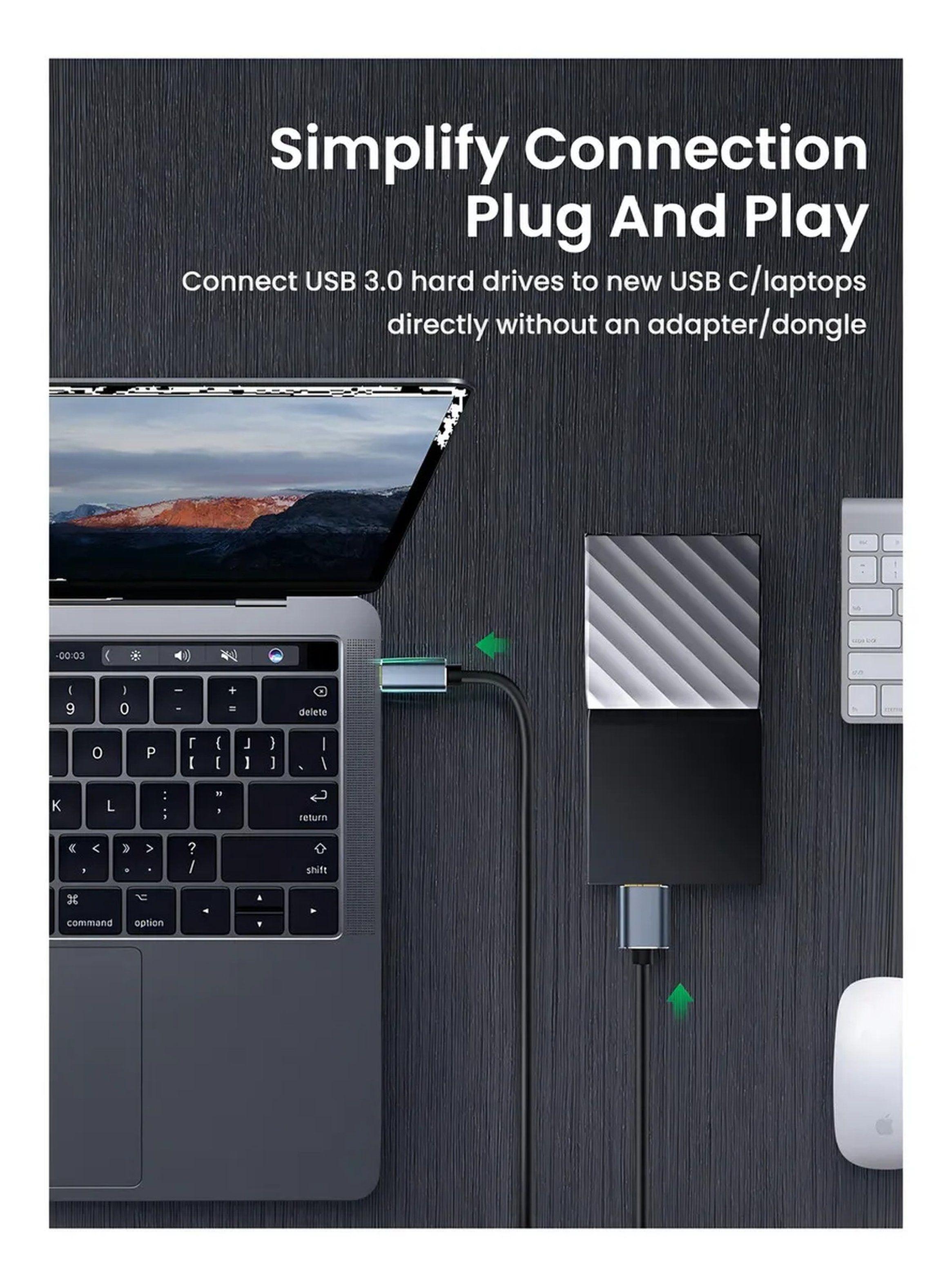 Cable USB 3.0 Micro B a Tipo C 5Gbps-9