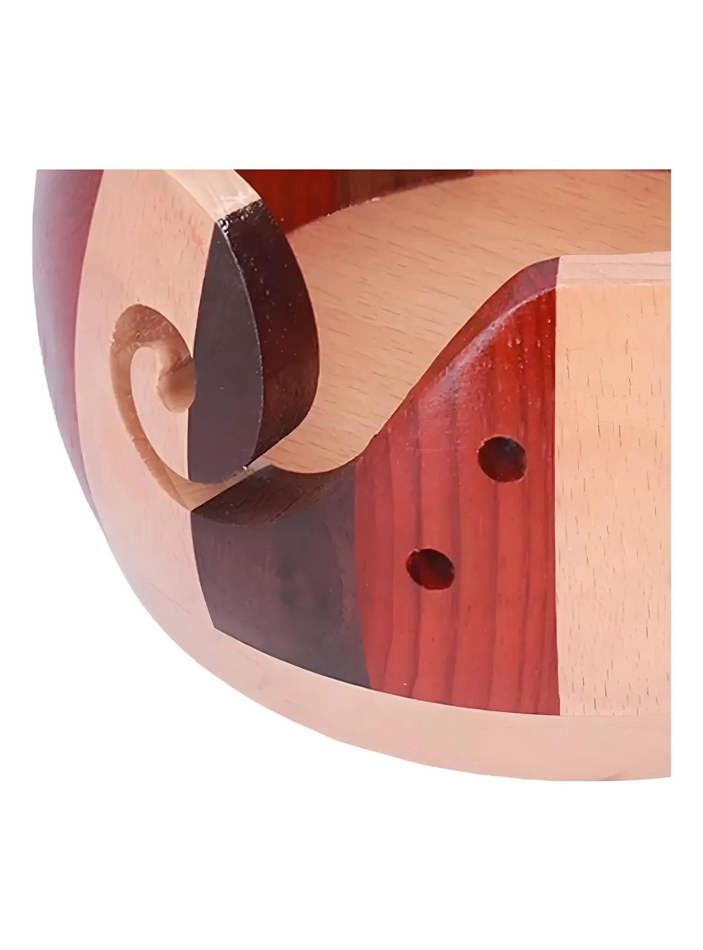 Tazón para Lana de Madera Multicolor 13.5cm-4