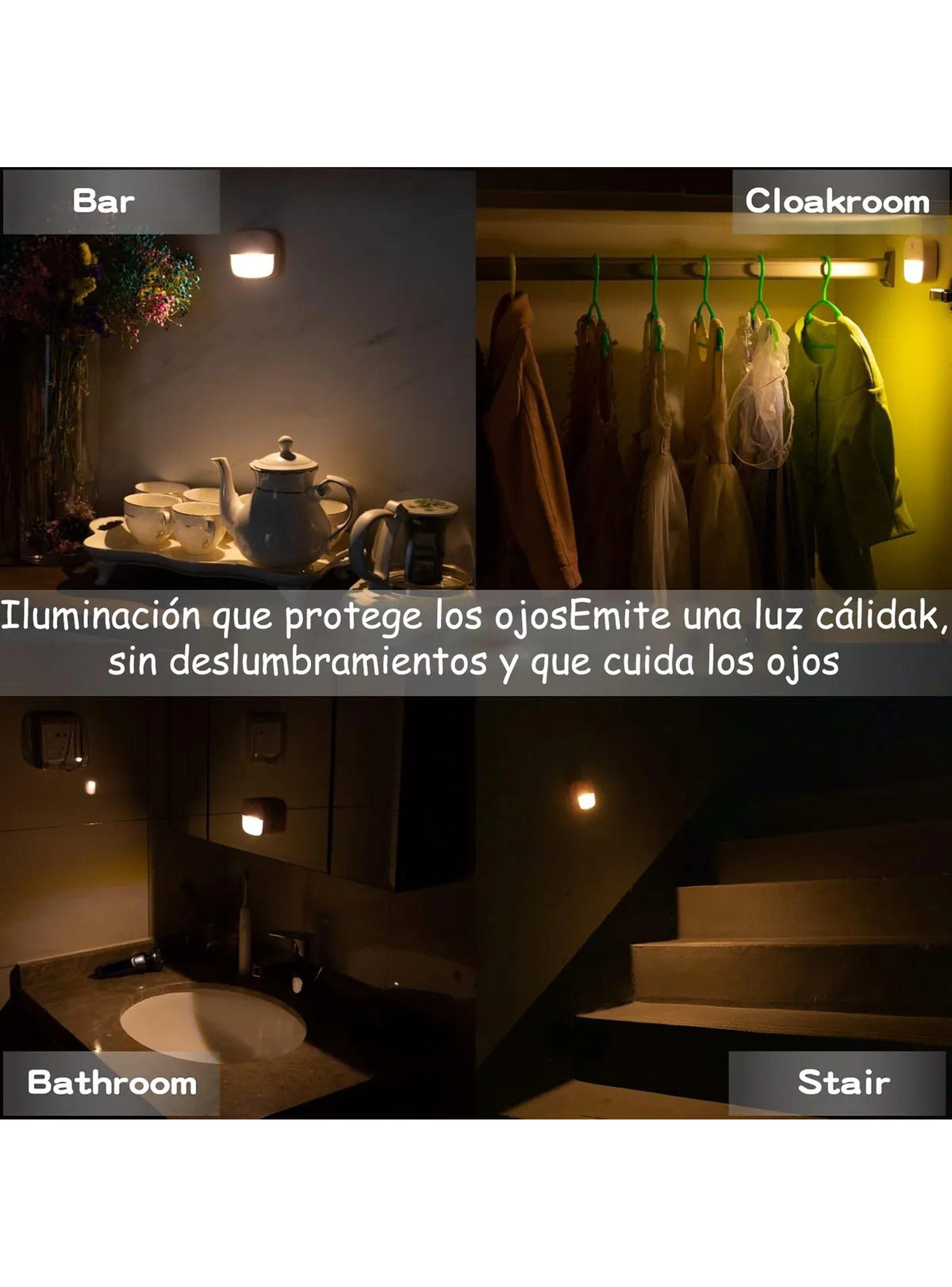 Luz Nocturna LED Sensor De Movimiento Interior Blanco-6
