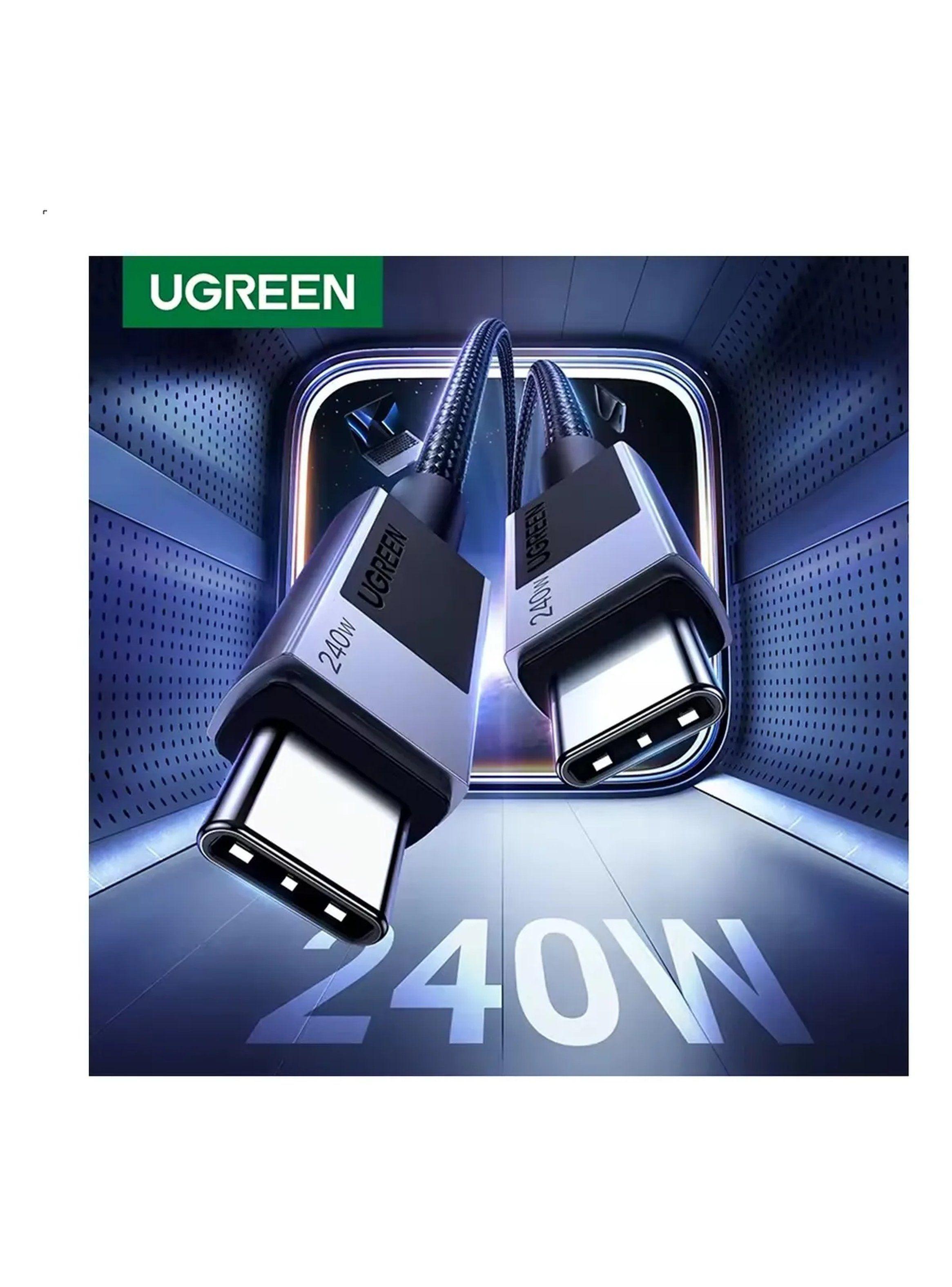 Cable USB-C 240W Carga Rápida PD3.1 Nylon Trenzado 1M-7