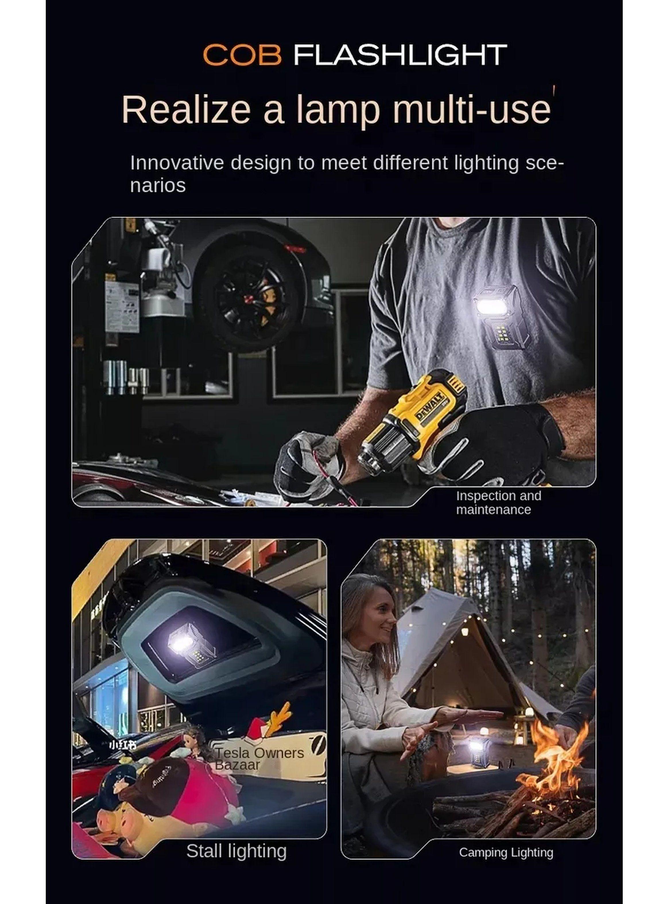 Linterna Recargable COB Alta Potencia Pantalla LED-3