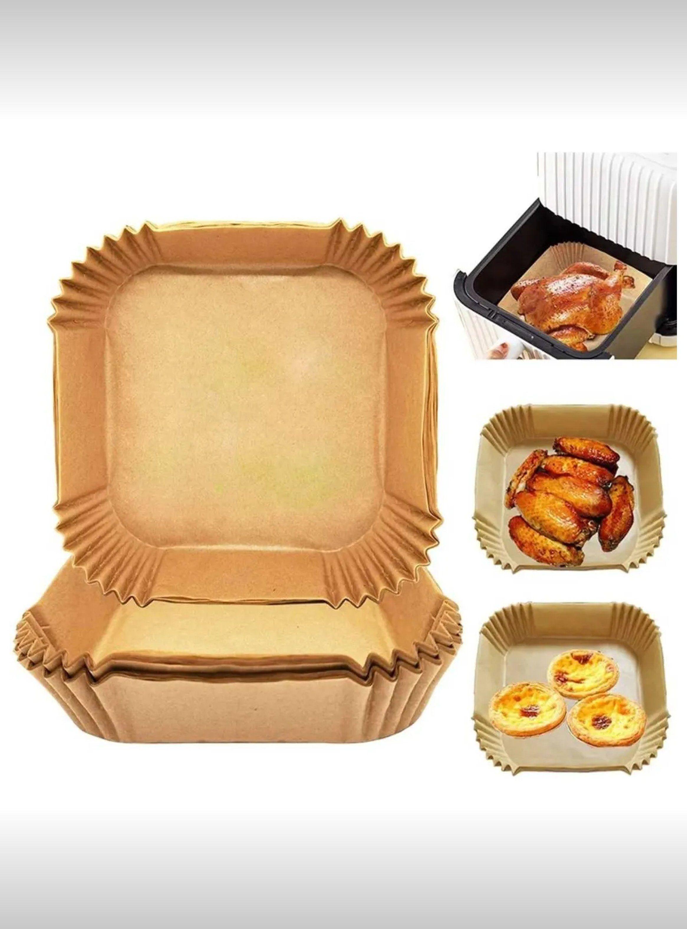 Papel para Freidora de Aire Antiadherente Desechable Resistente 50 Piezas-1