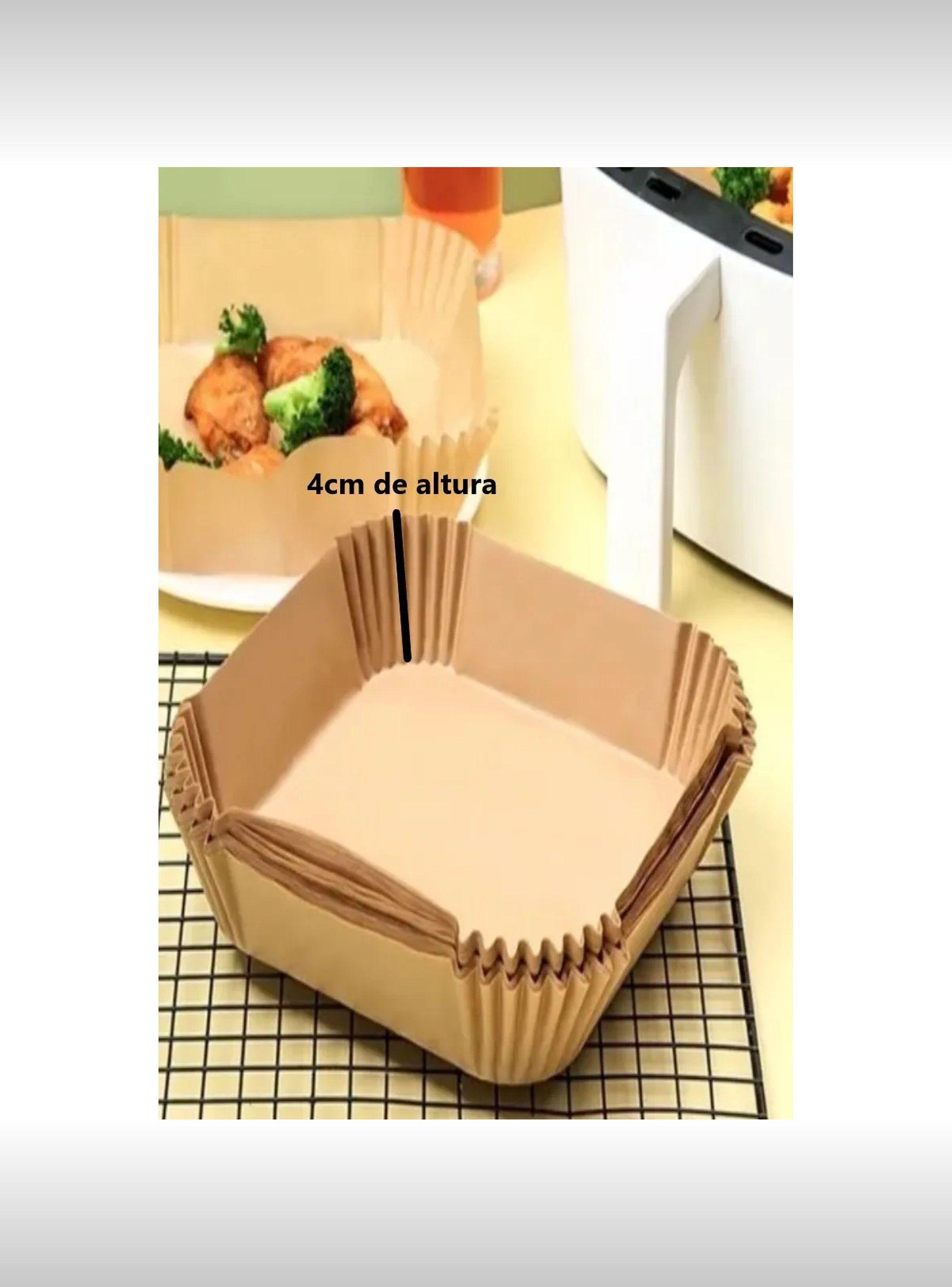 Papel para Freidora de Aire Antiadherente Desechable Resistente 50 Piezas-4