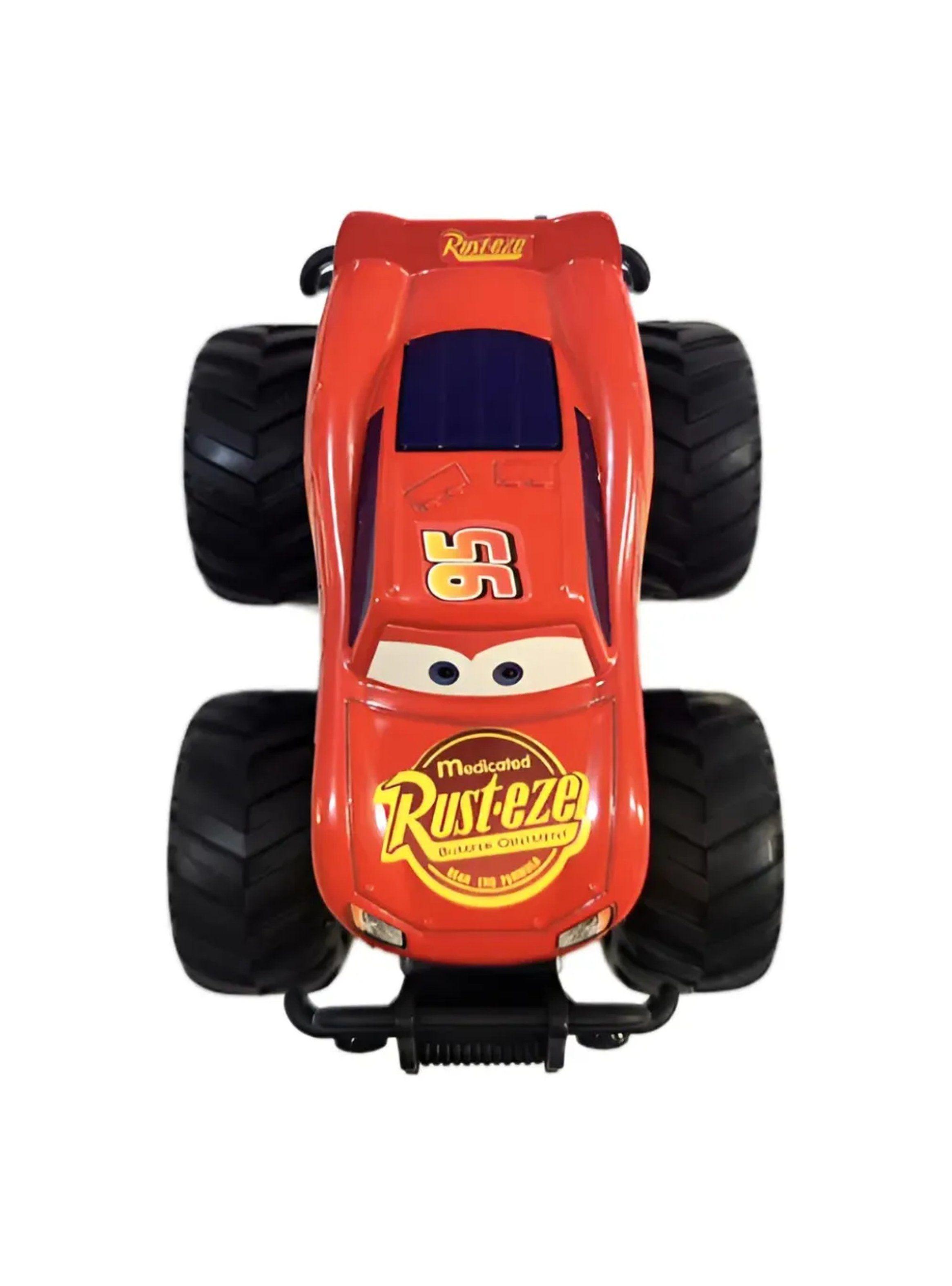 Camión de Juguete Monster Truck 11 cm Rayo Rojo Plástico Durable-4