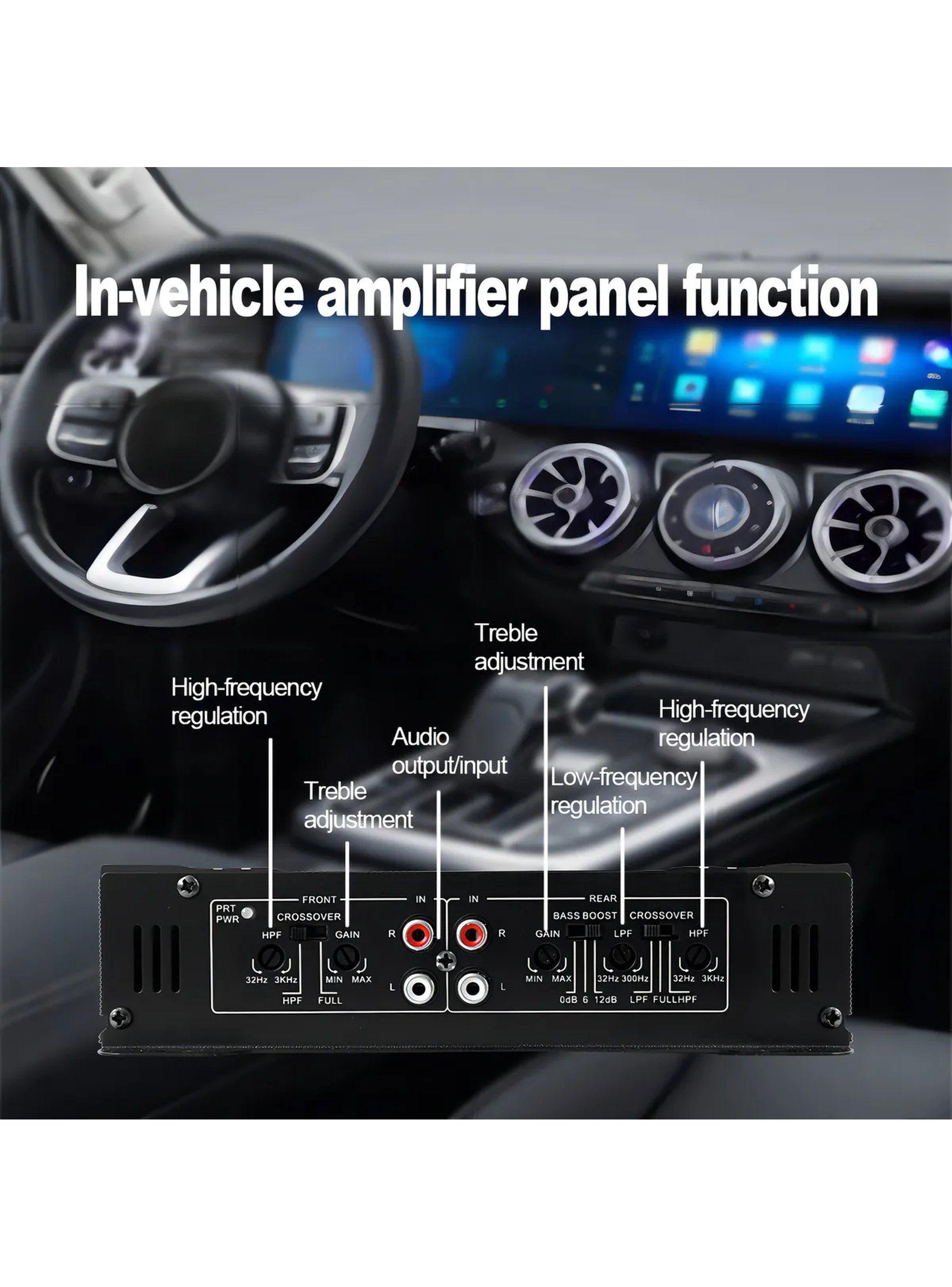 Amplificador de Audio Automotriz 5500W Alta Frecuencia Multicolor-7