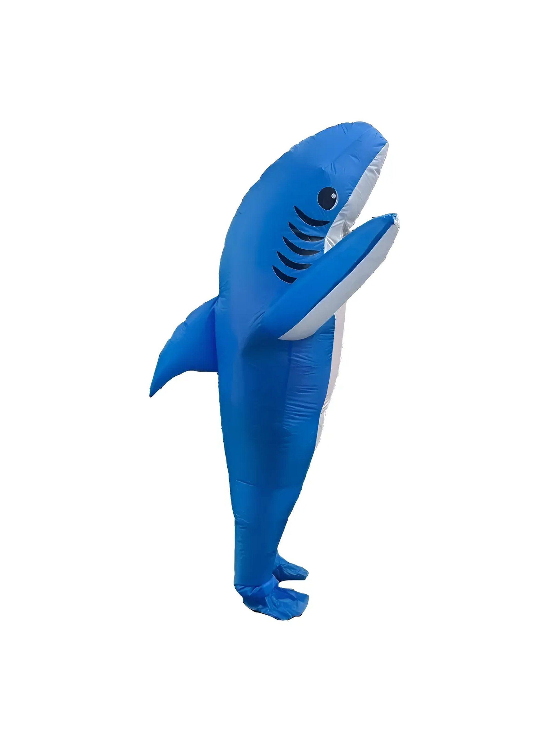 Disfraz Inflable Tiburón Azul Adulto Multicolor-0