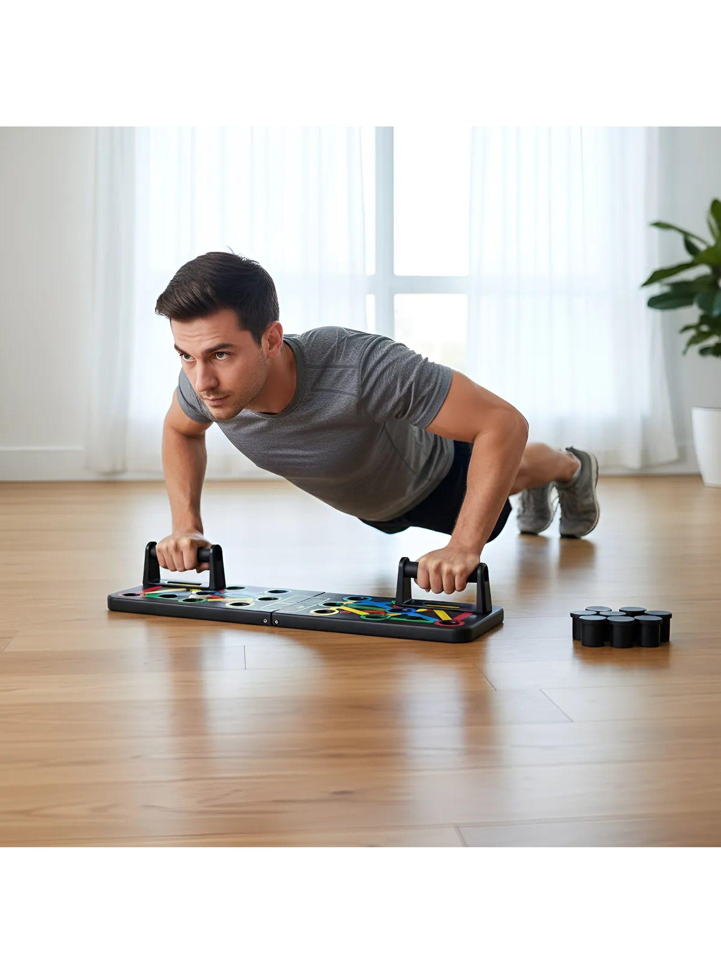 Tablero de Ejercicios Push-Up con Asas Ajustables y Base Antideslizante-0