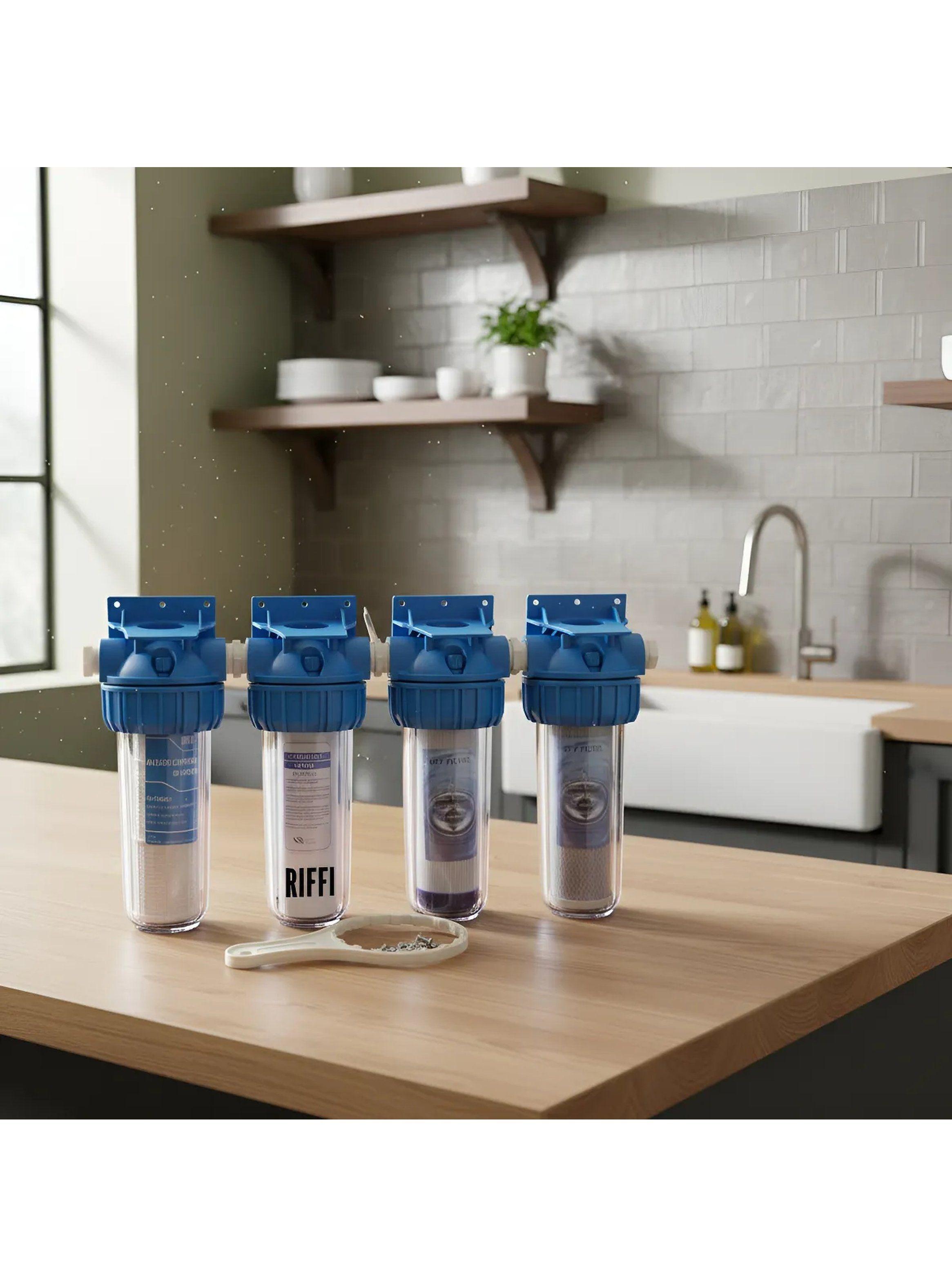 Sistema de Filtro de Agua Residencial 4 Etapas Bajo Mesón-3