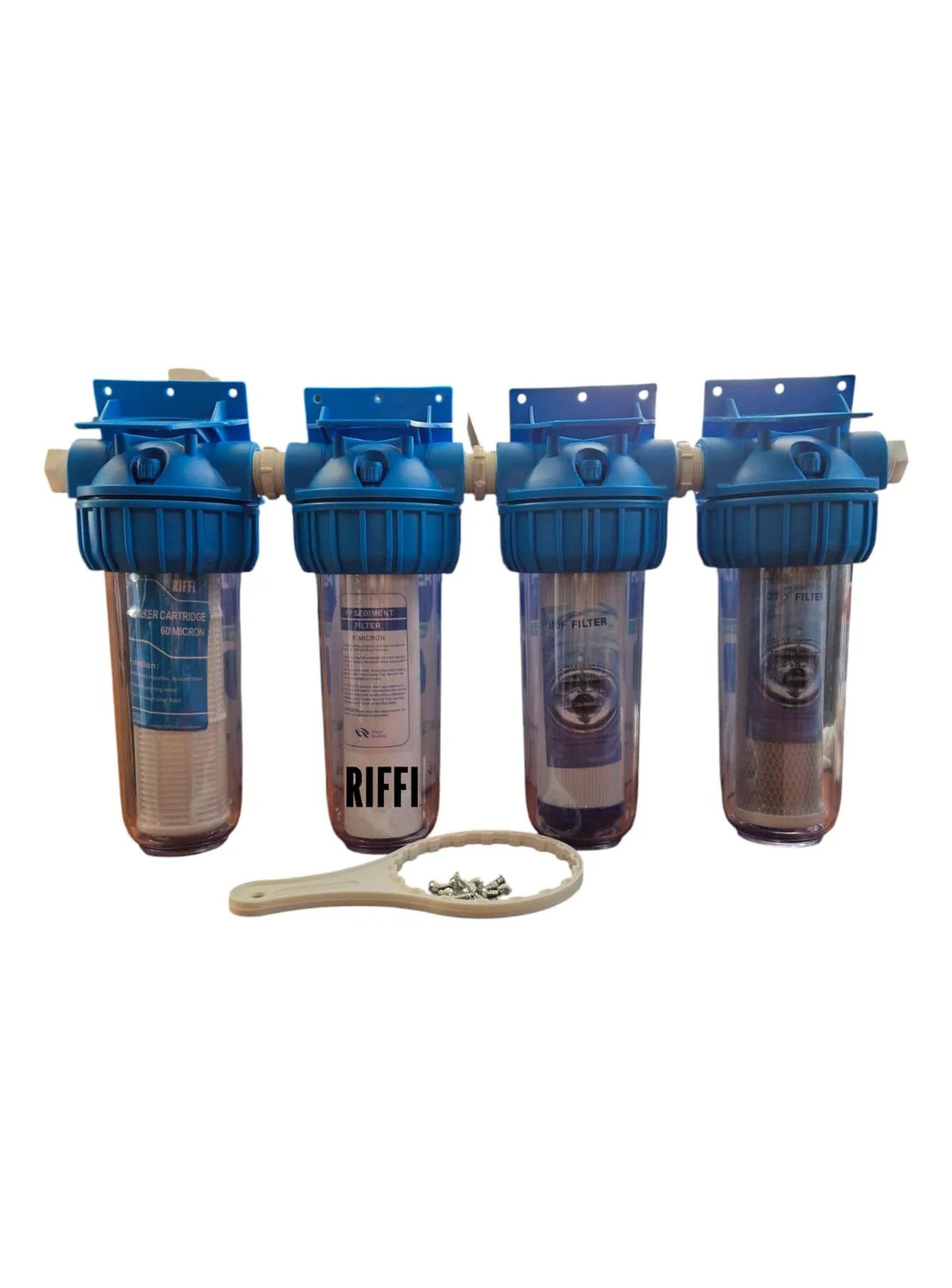 Sistema de Filtro de Agua Residencial 4 Etapas Bajo Mesón-5