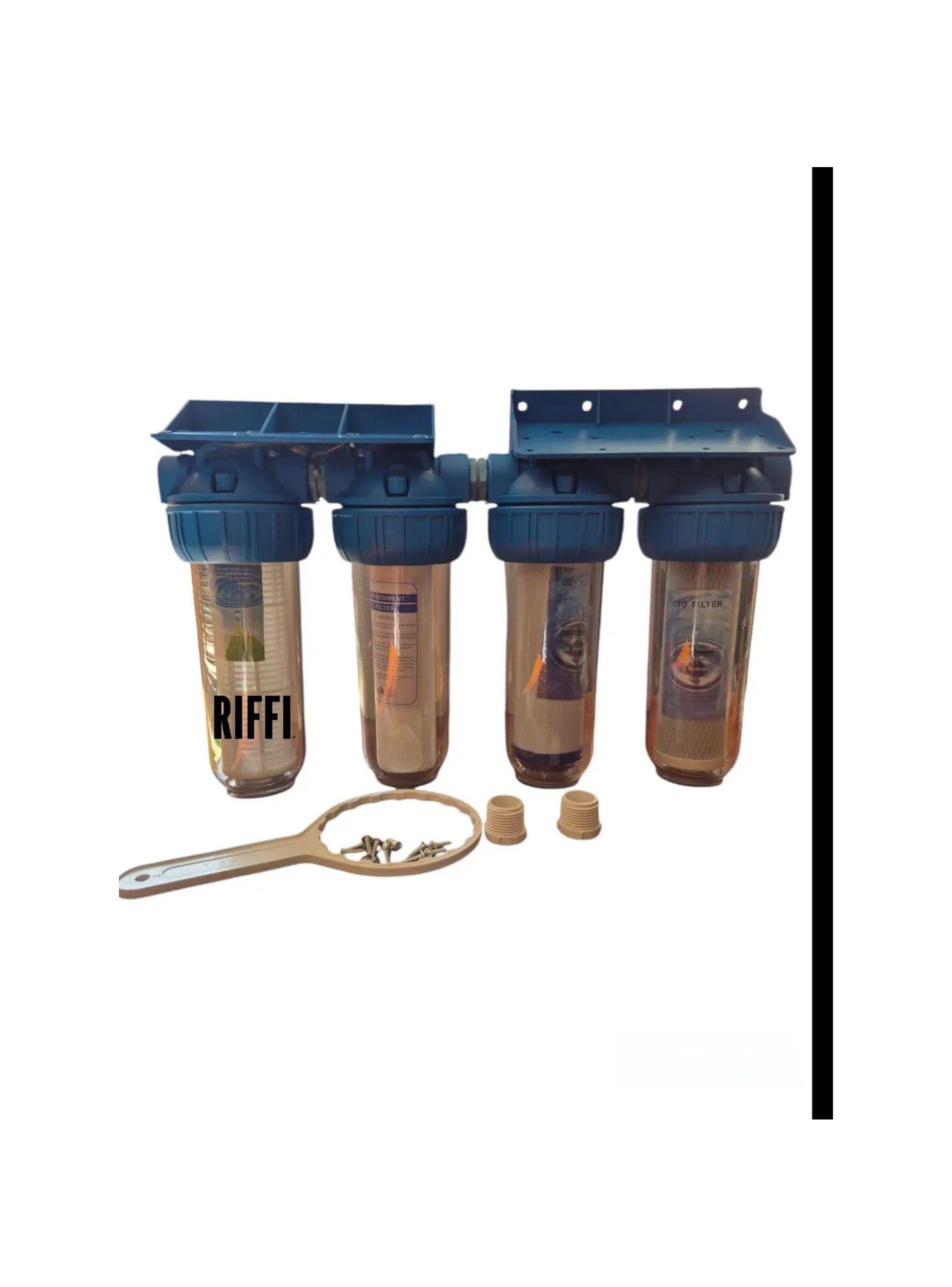 Sistema de Filtro de Agua Residencial 4 Etapas Bajo Mesón-8