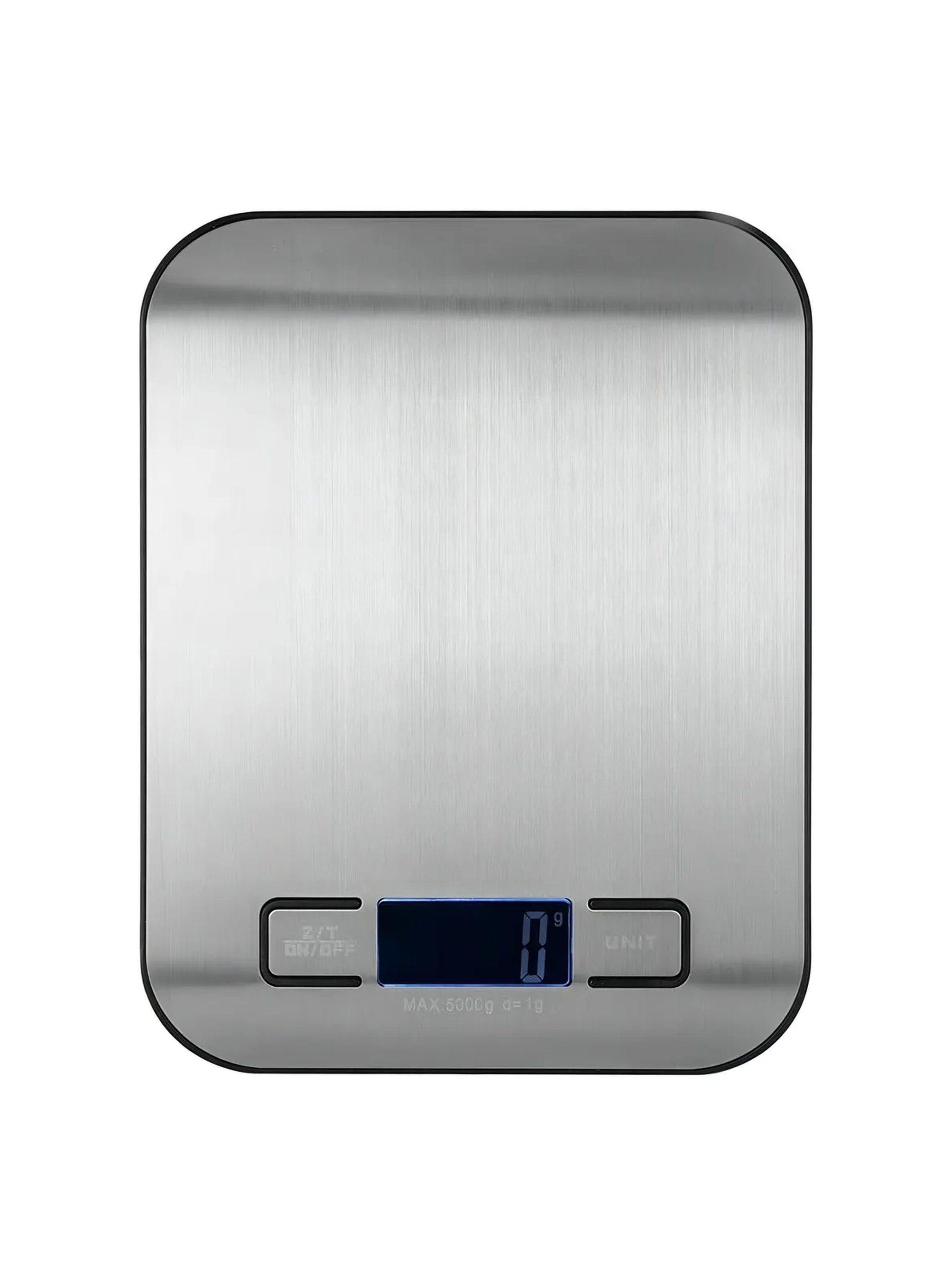 Balanza Digital de Cocina Acero Inoxidable 5kg Pantalla LED-0