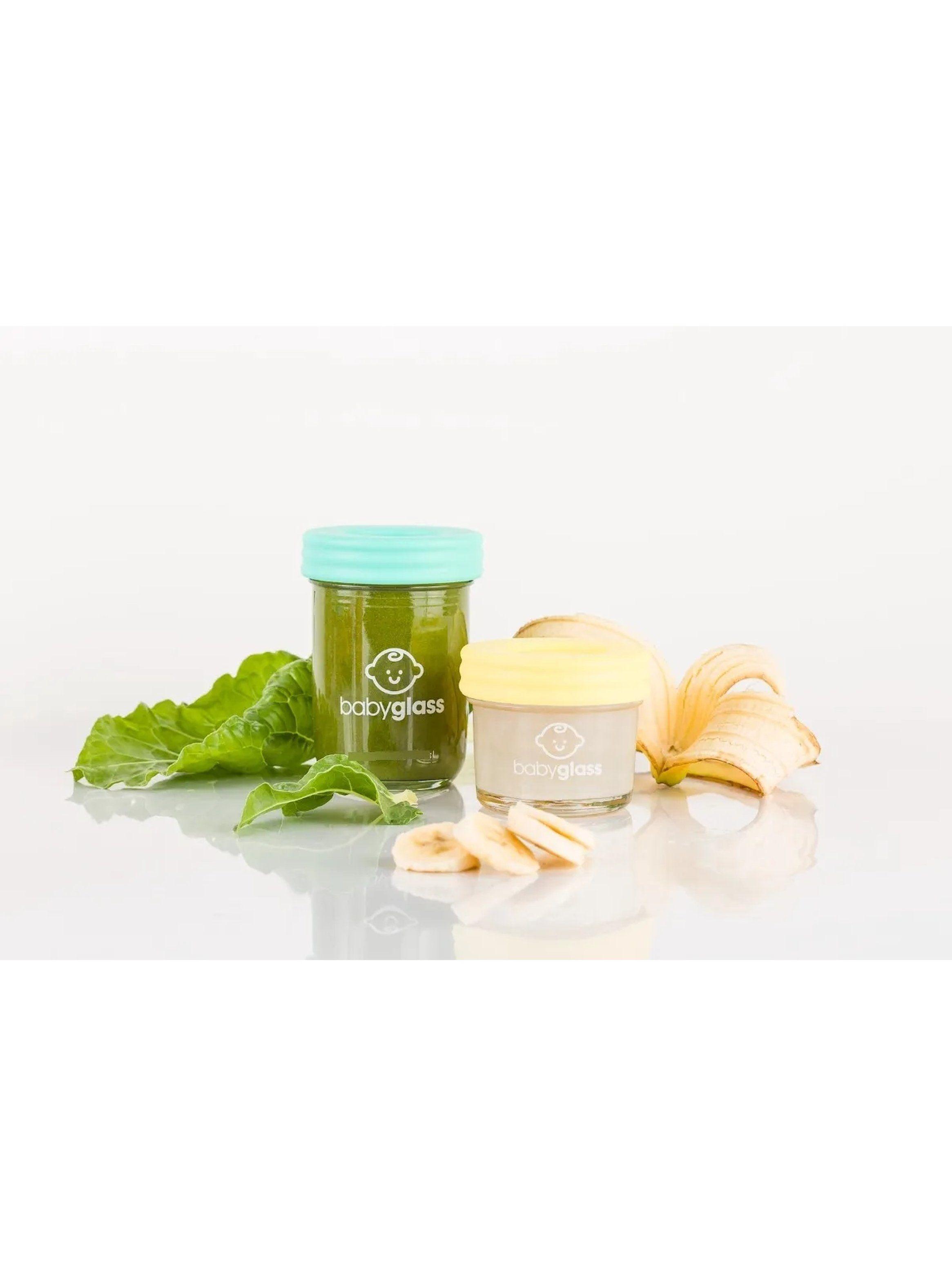 Set de Contenedores de Alimentos para Bebé Vidrio y Silicona Multicolor-4