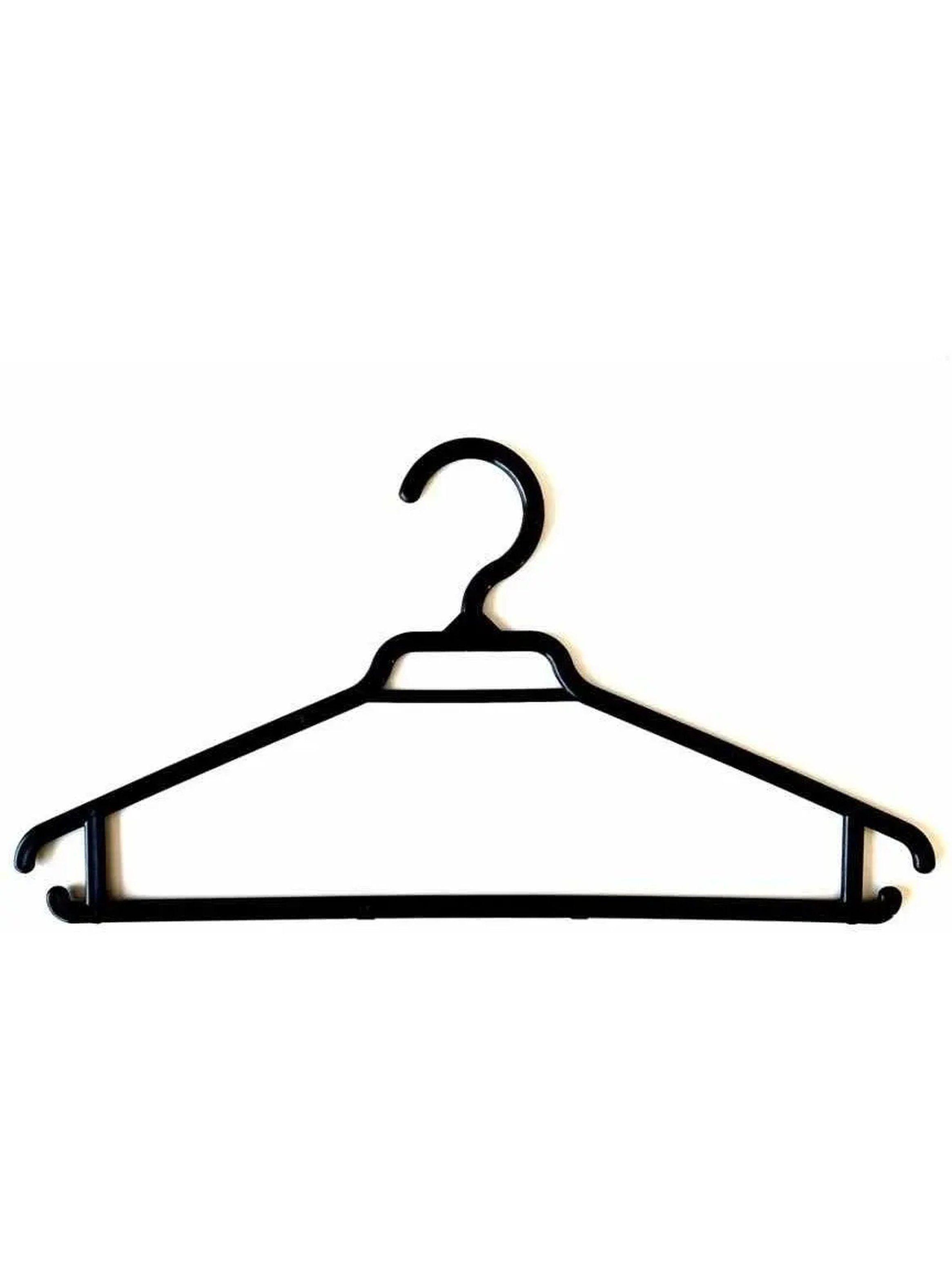 Perchas de Plástico Negro Pack de 80 Unidad-1