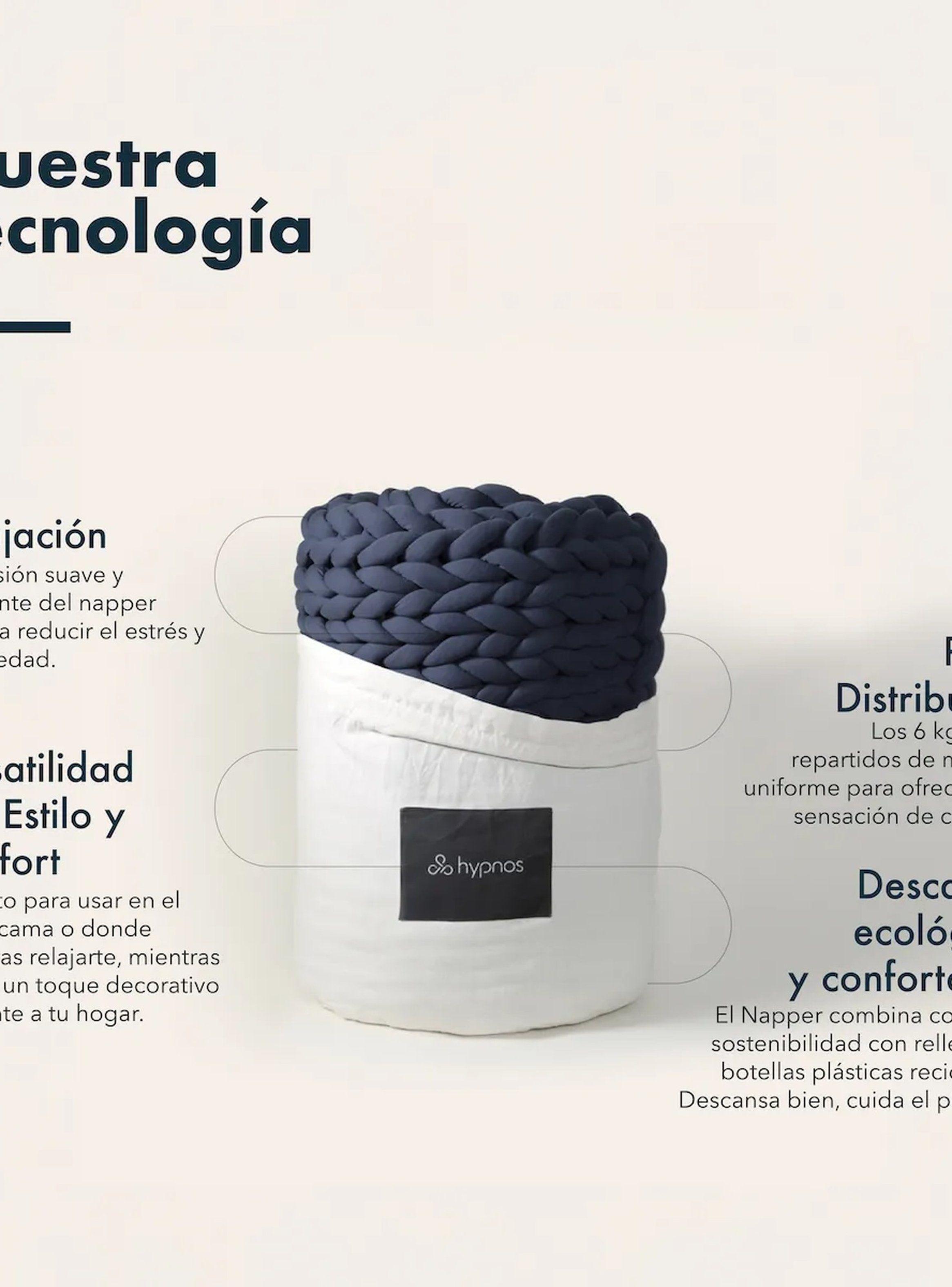 Manta Tejida de Algodón Gris Clásico -4