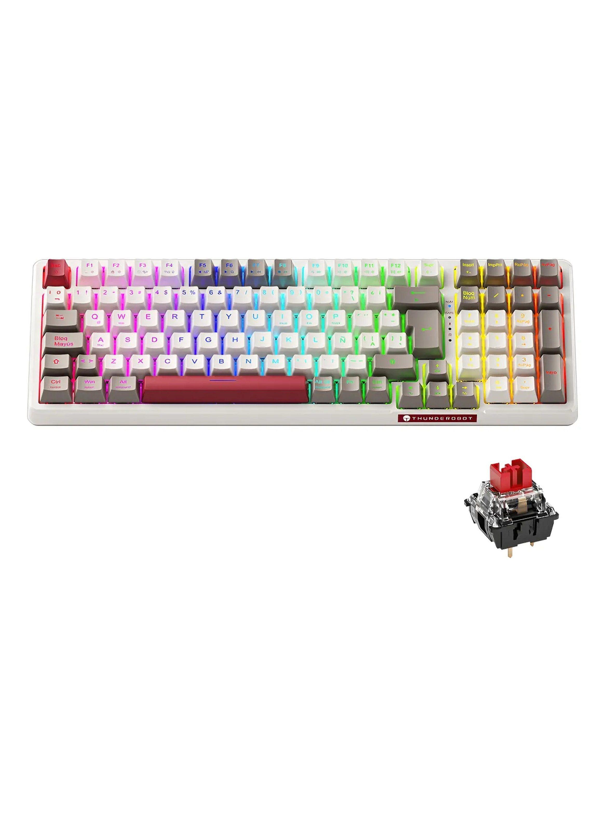 Teclado Mecánico RGB Intercambiable PBT Doble Inyección-0