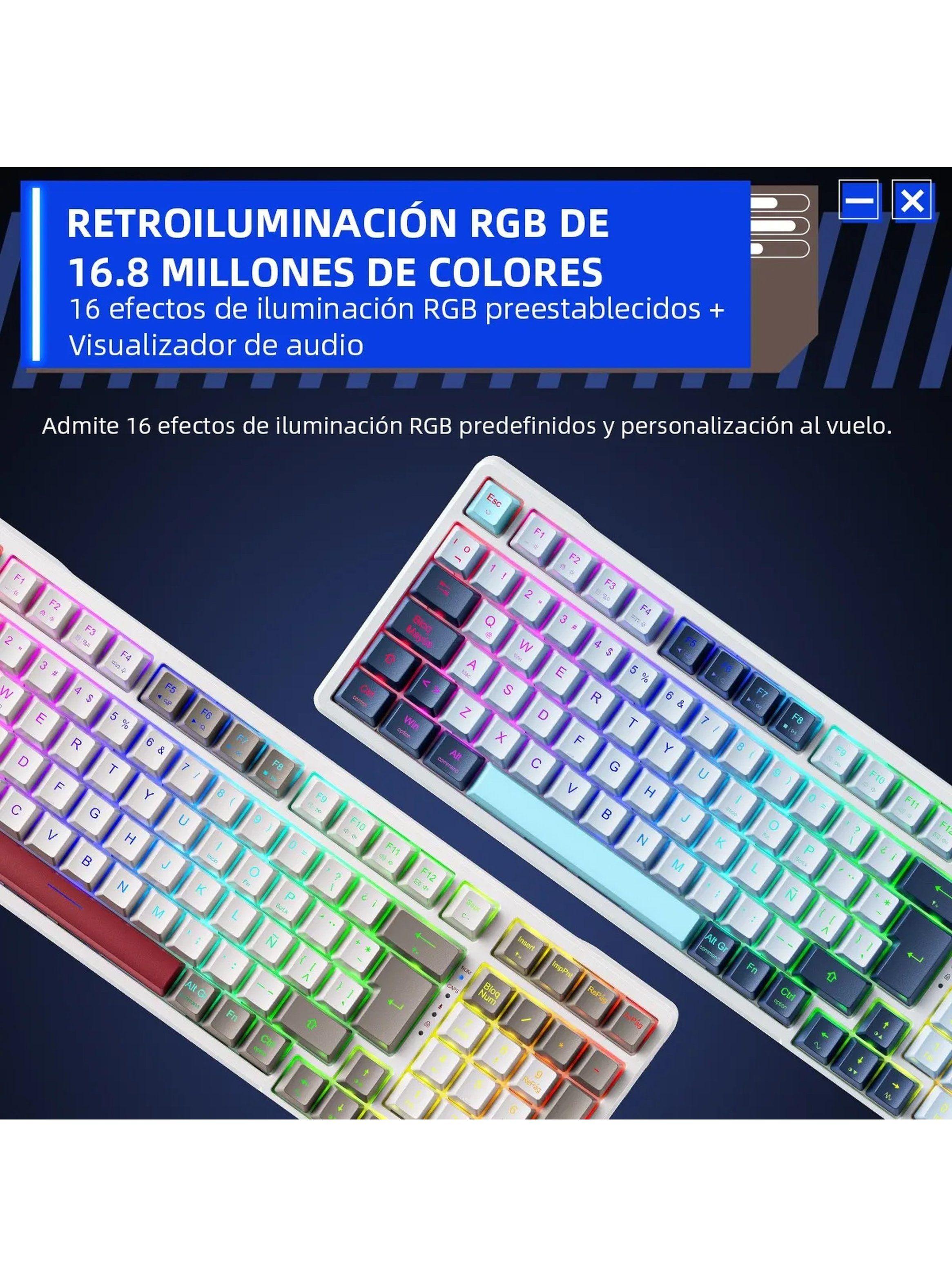 Teclado Mecánico RGB Intercambiable PBT Doble Inyección-7