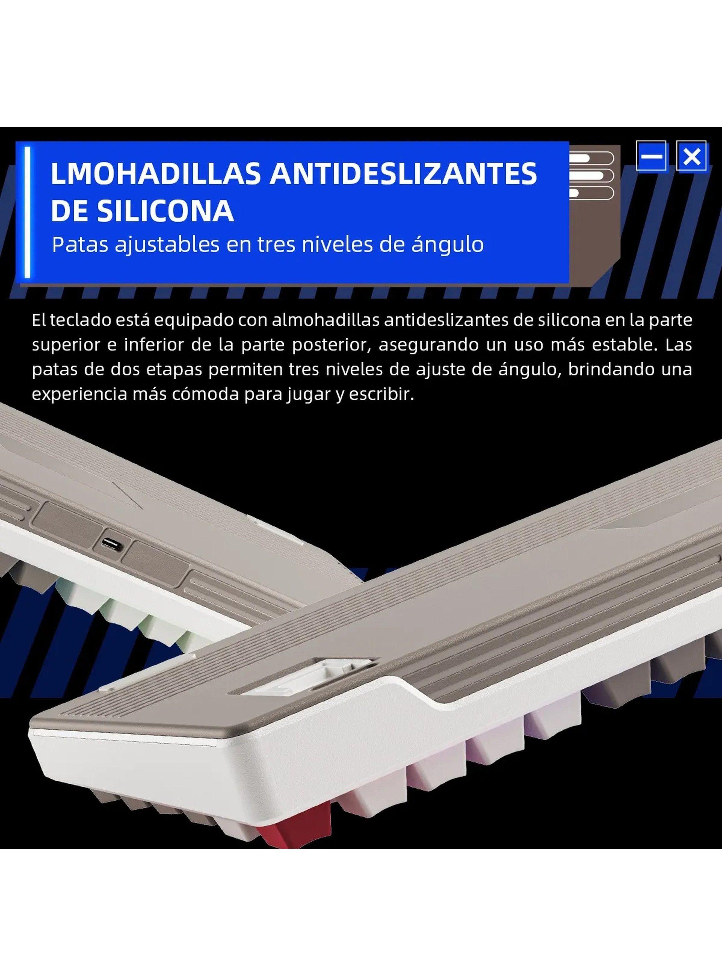 Teclado Mecánico RGB Intercambiable PBT Doble Inyección-8