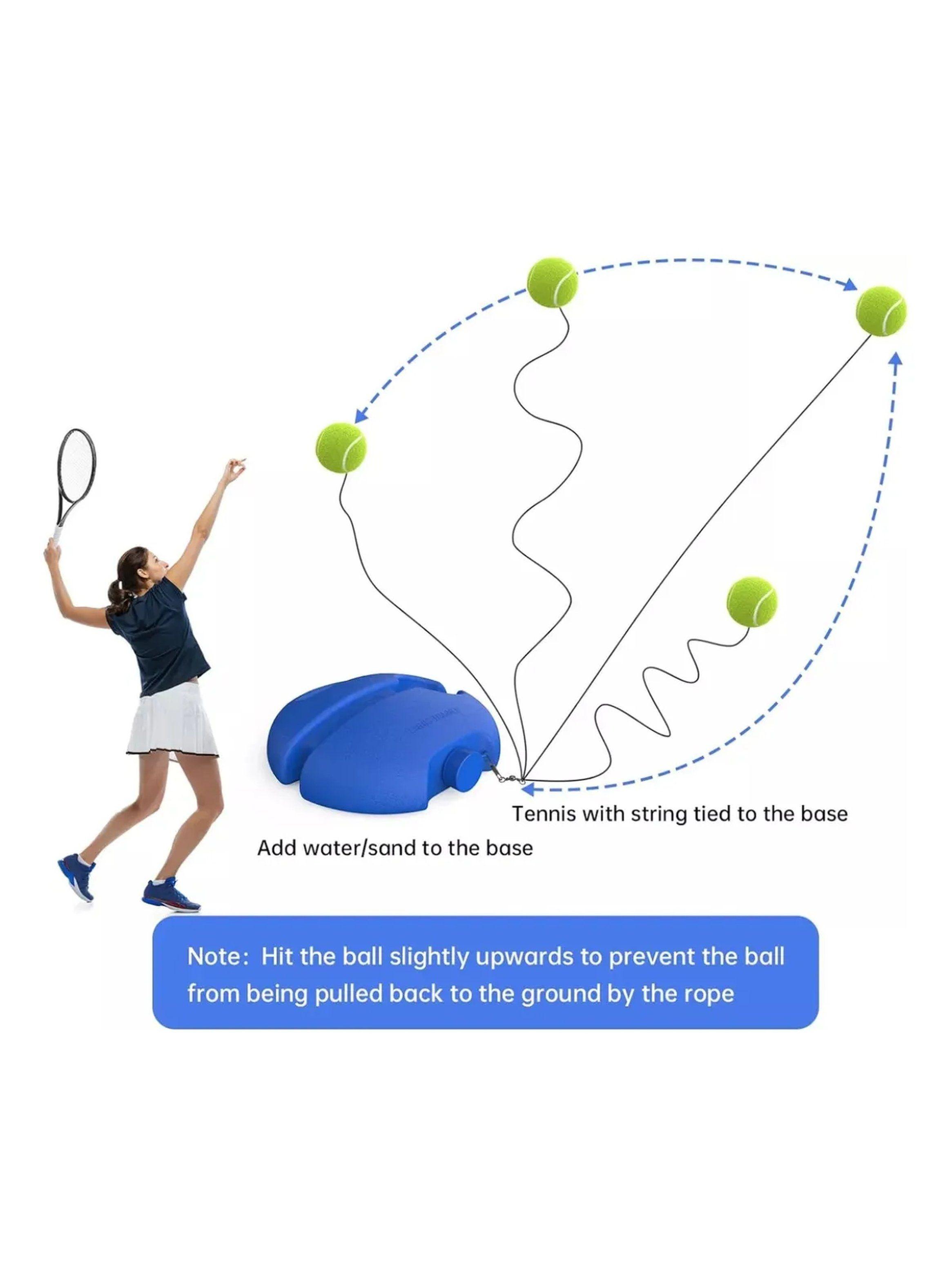 Base De Entrenamiento De Tenis Portátil Con Pelota Y Cuerda-2