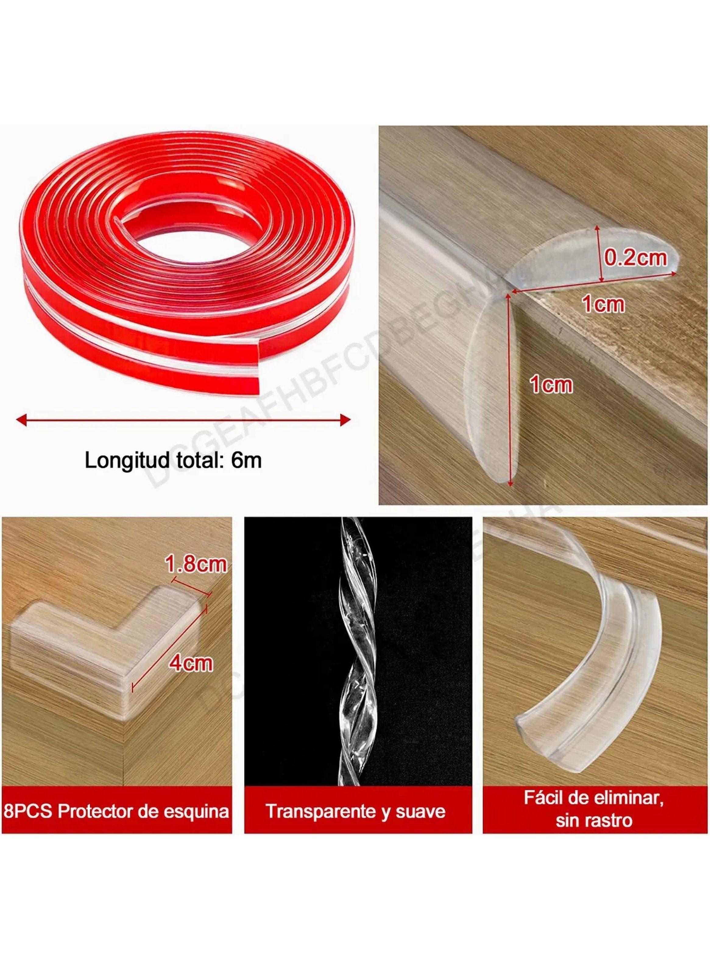 Protector de Bordes y Esquinas Transparente 6m Antigolpes Ajustable-1