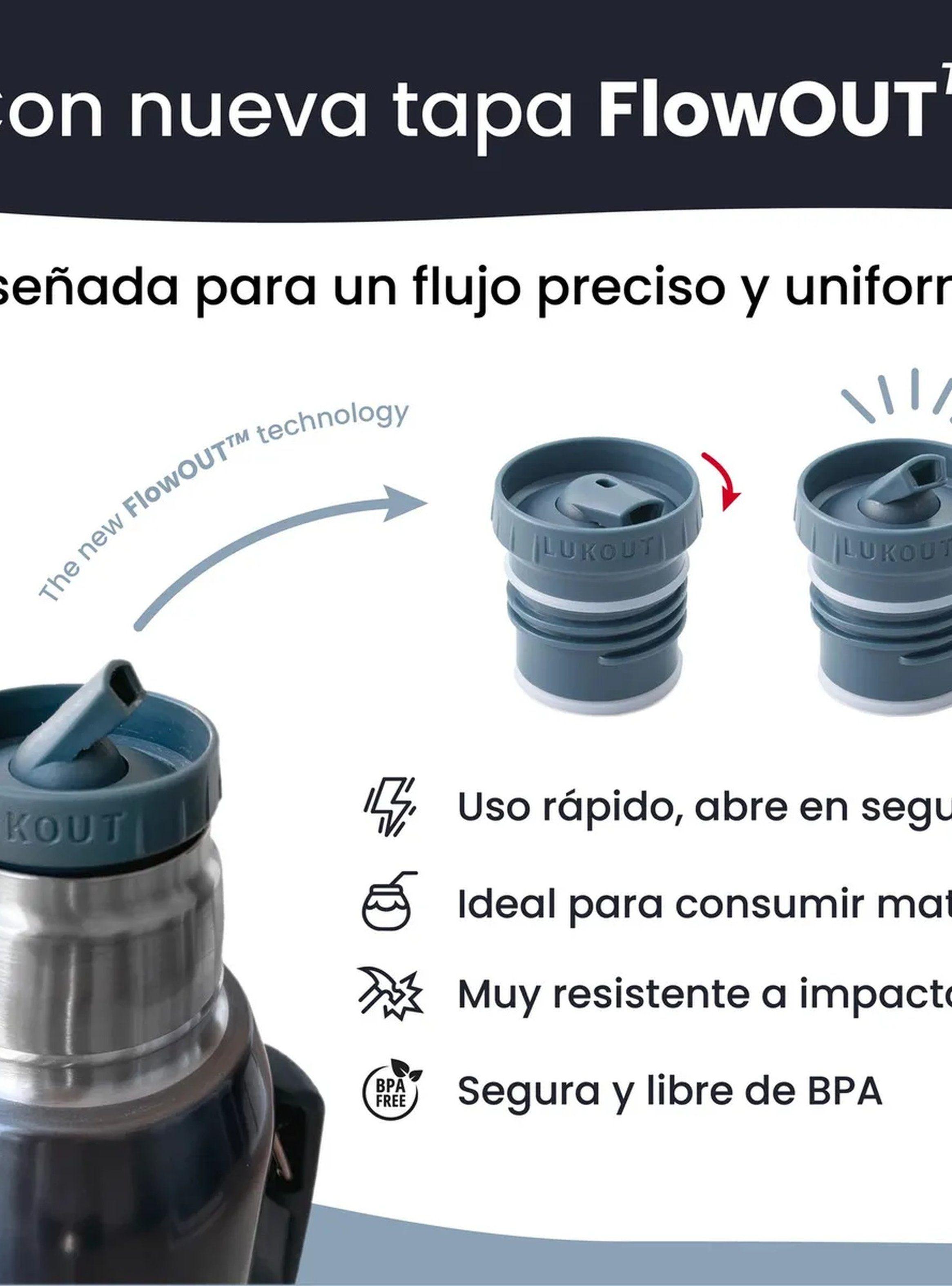 Termo Acero Inoxidable 1L Negro Térmico-4