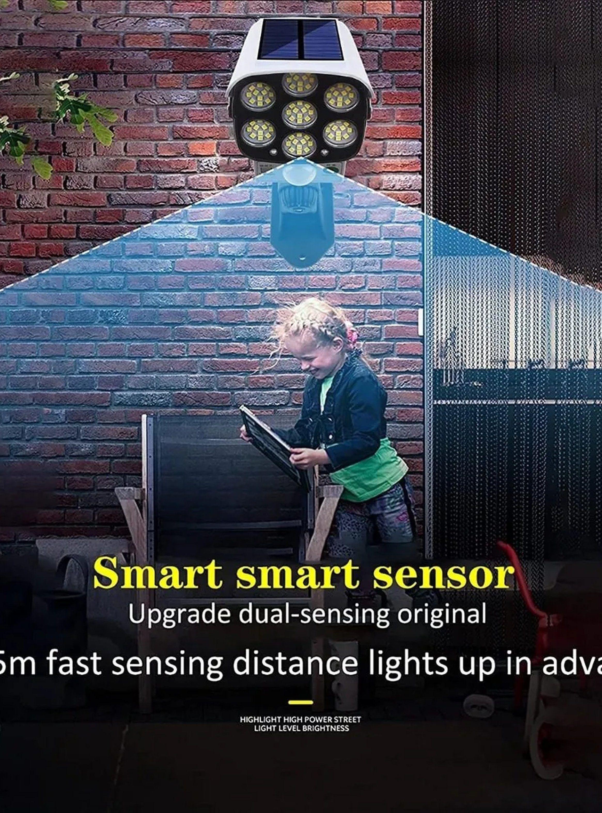 Luz Solar de Exterior LED con Sensor de Movimiento Impermeable-4