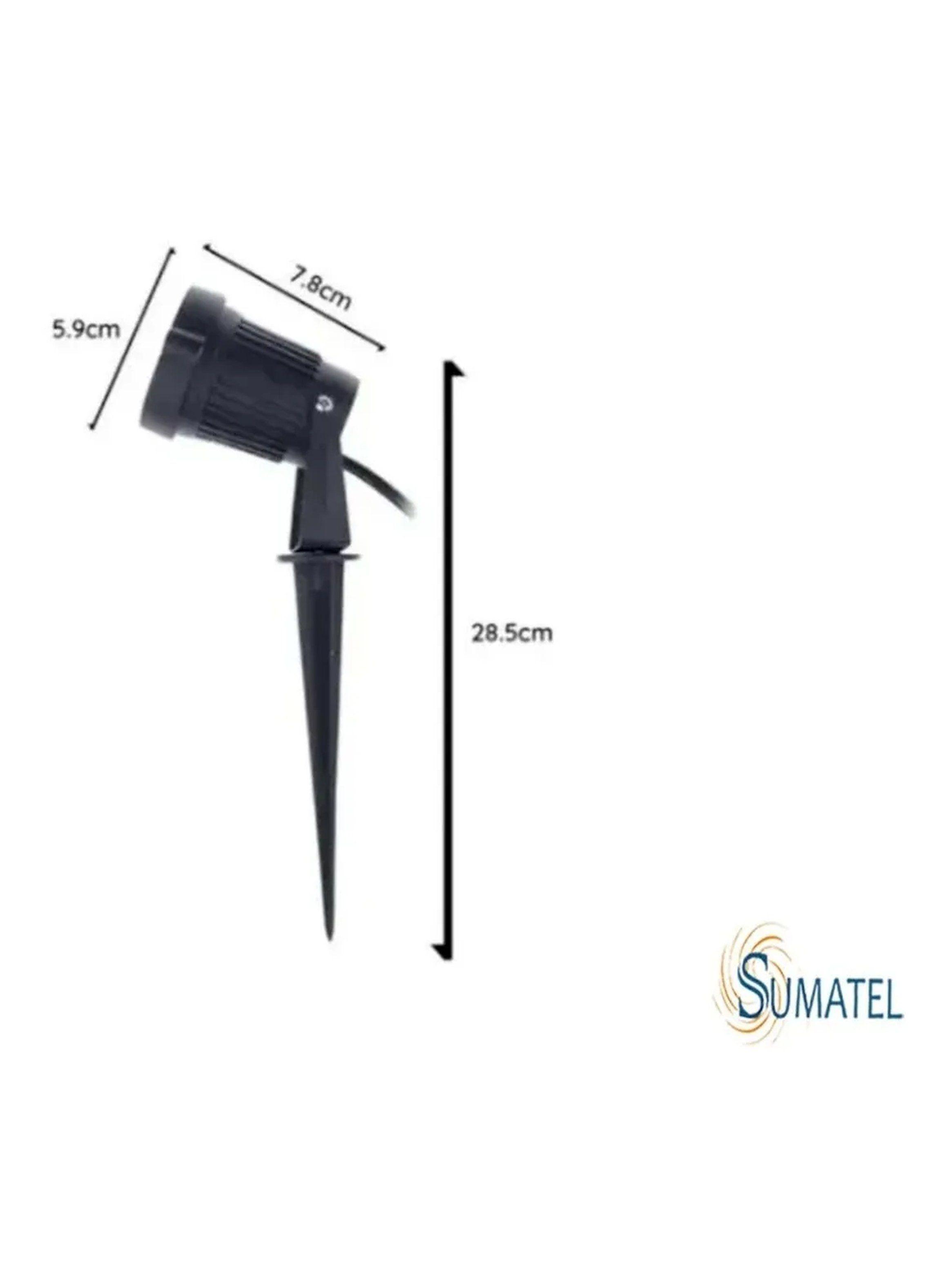 Lámpara LED Exterior con Estaca COB IP65 Negro-1
