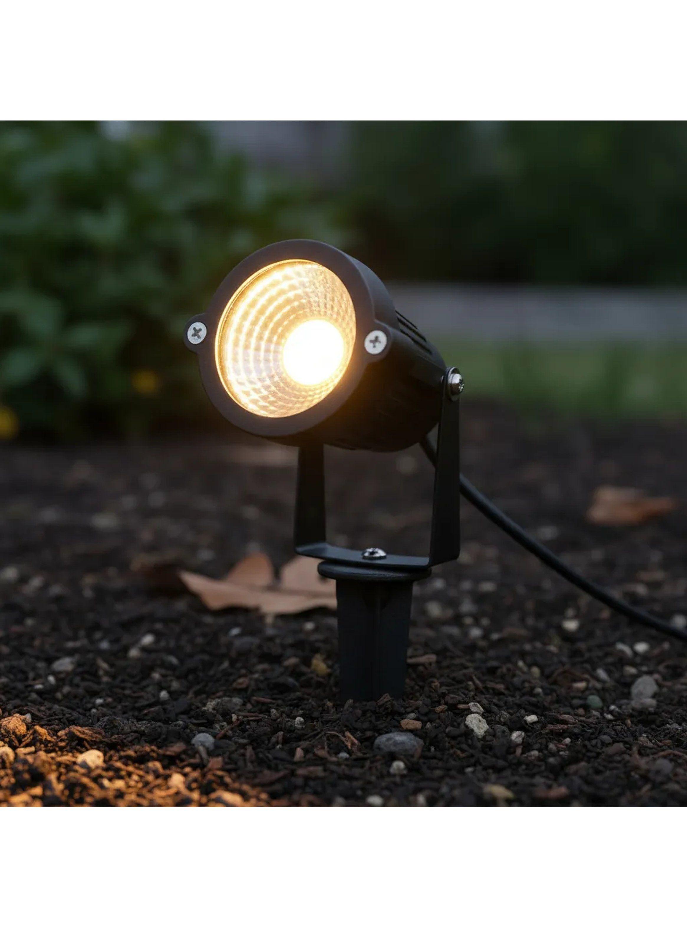Lámpara LED Exterior con Estaca COB IP65 Negro-7