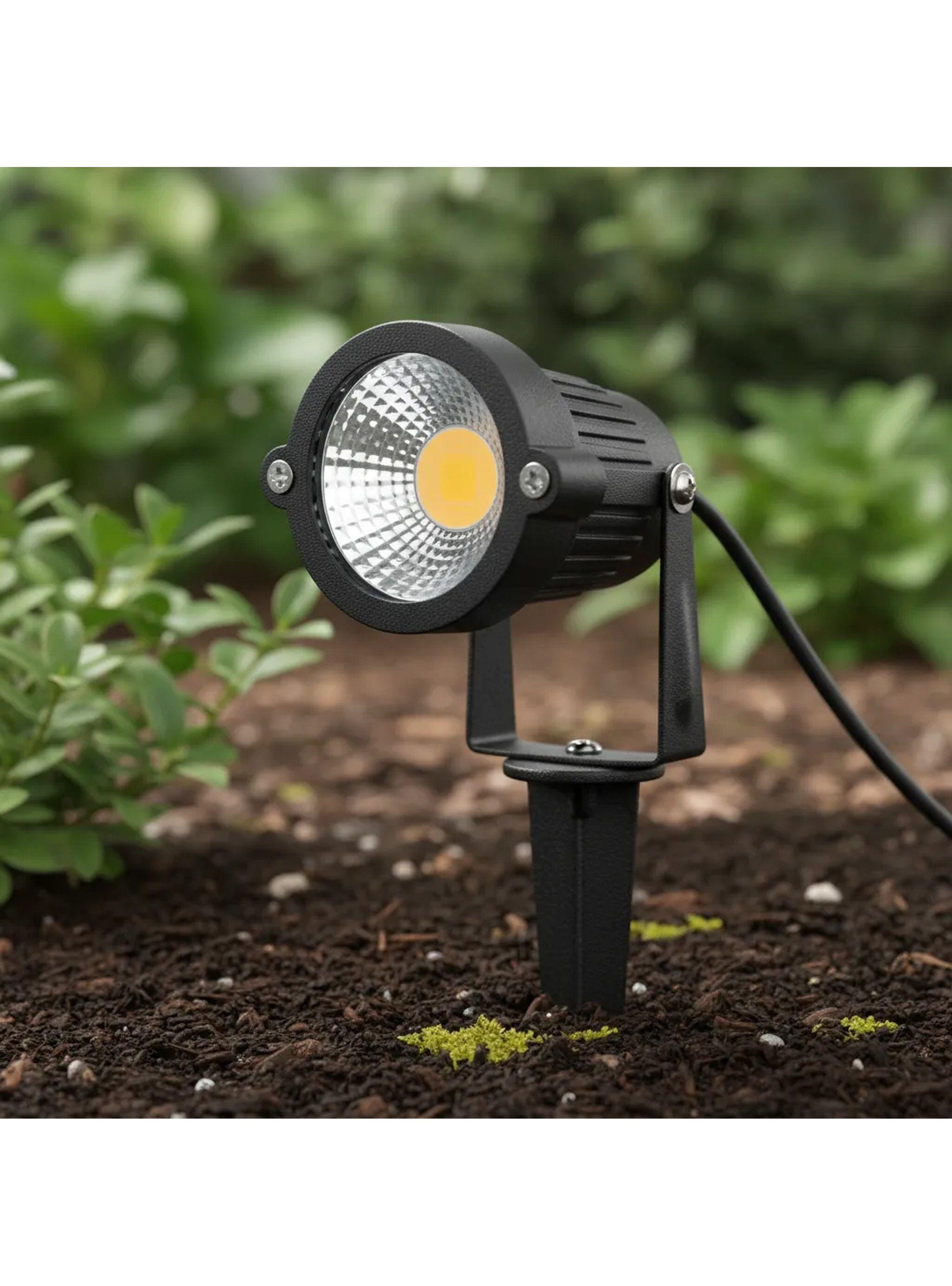 Lámpara LED Exterior con Estaca COB IP65 Negro-8
