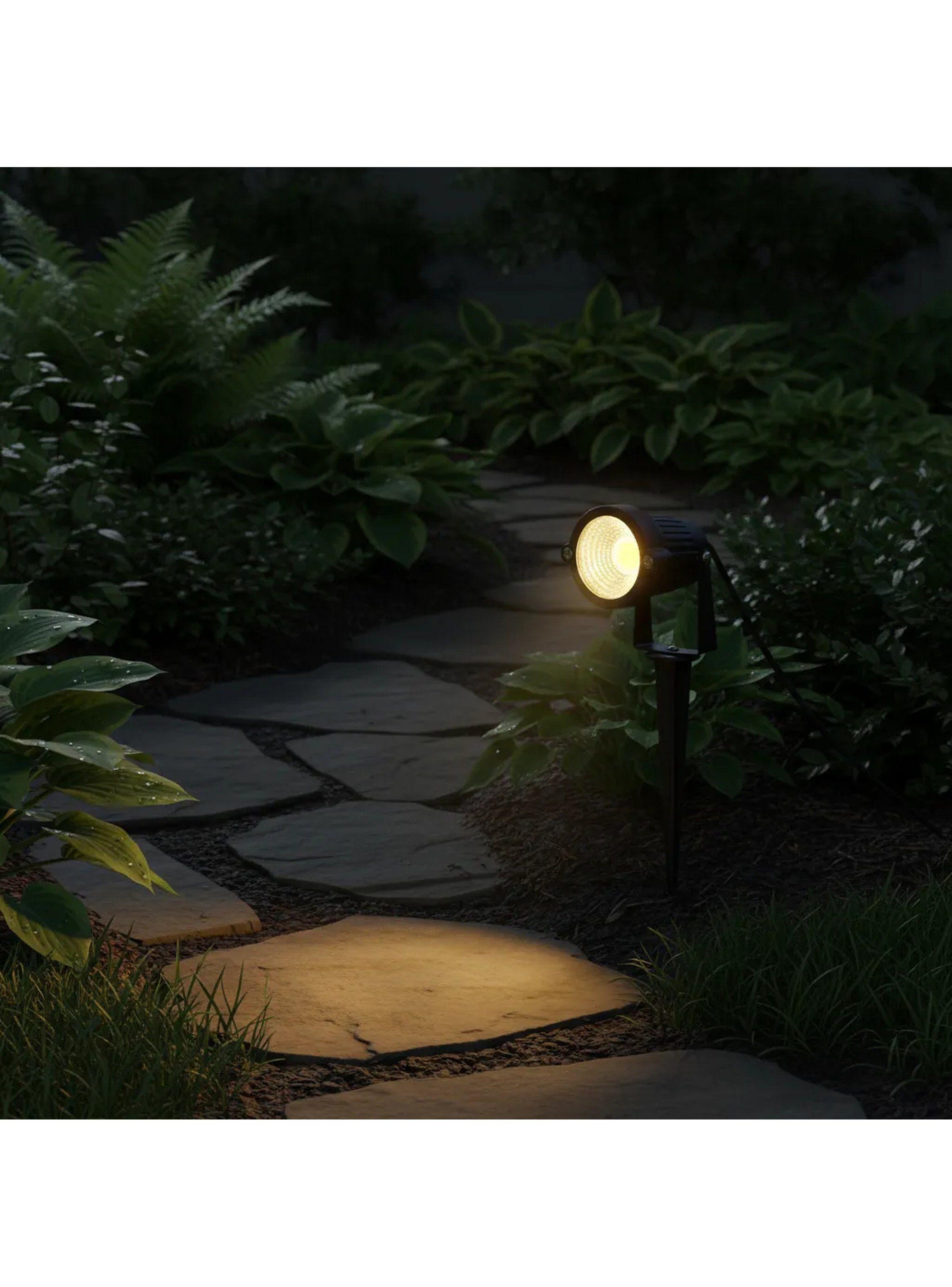Lámpara LED Exterior con Estaca COB IP65 Negro-9