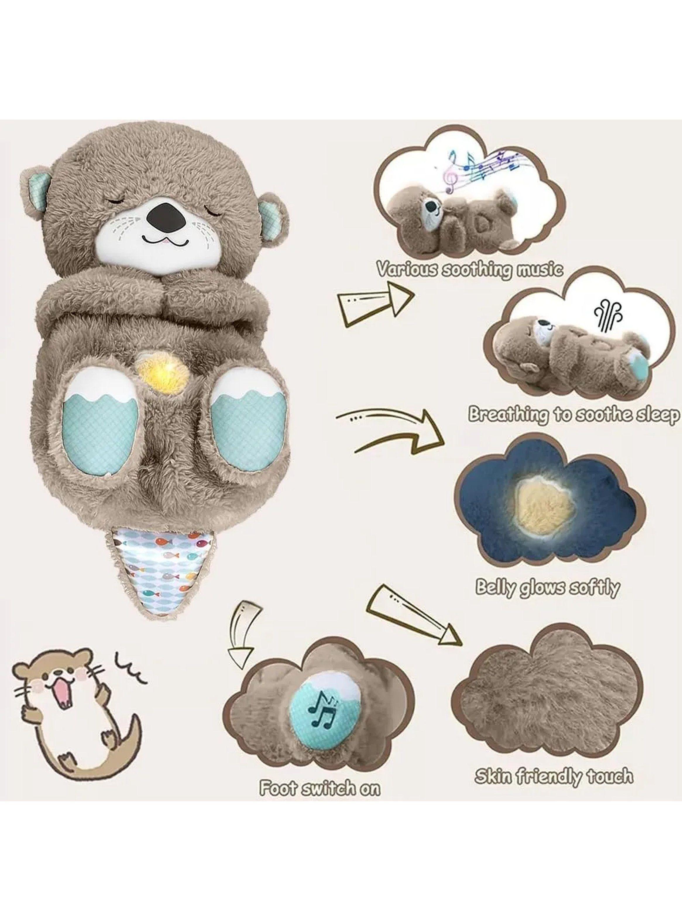 Peluche Relajante Interactivo 32cm Luz y Música-6