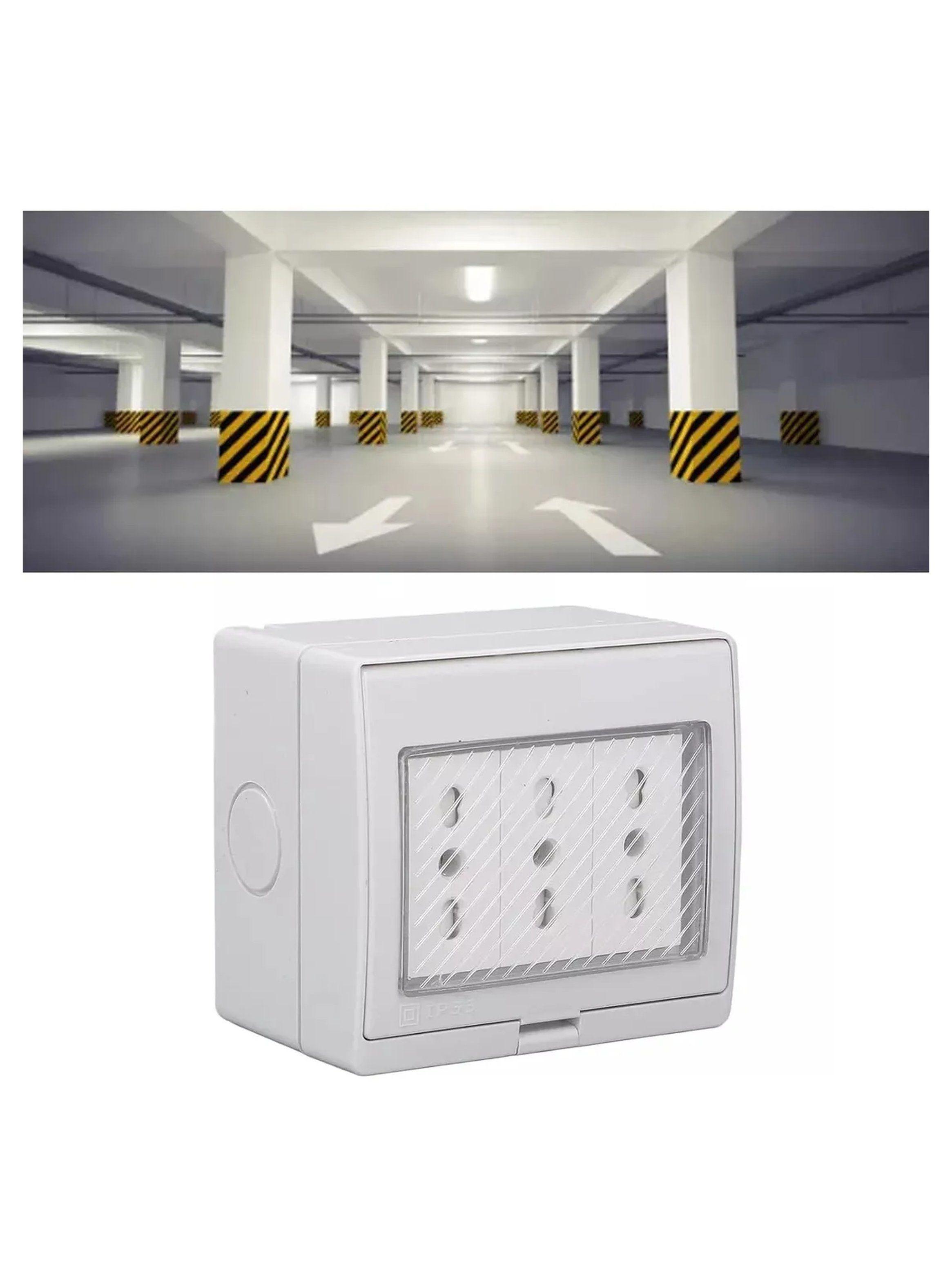 Caja De Conexiones Impermeable IP55 Plástica Blanca-3