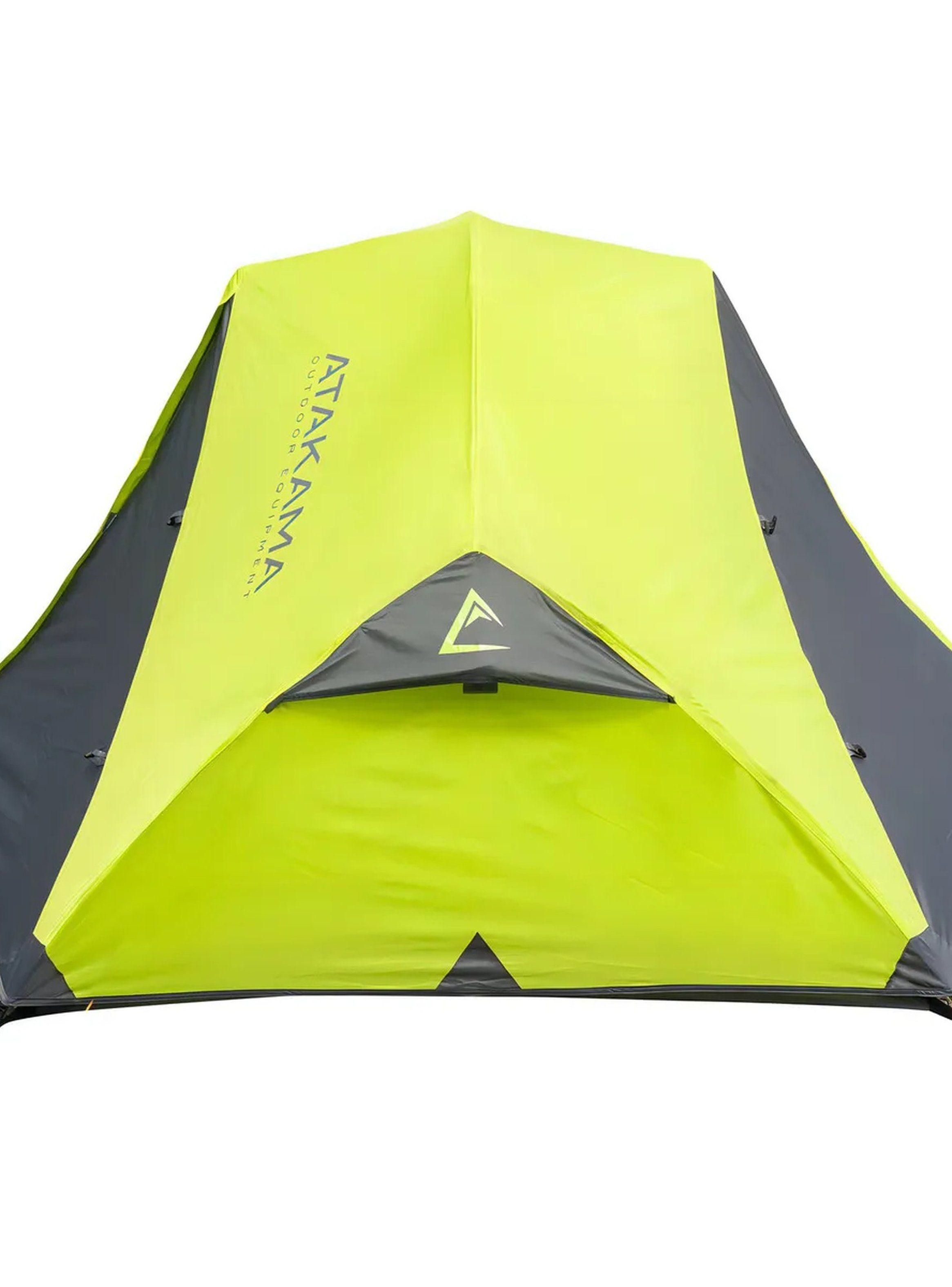 Carpa Camping Resistente Al Agua 3 Personas Verde-1