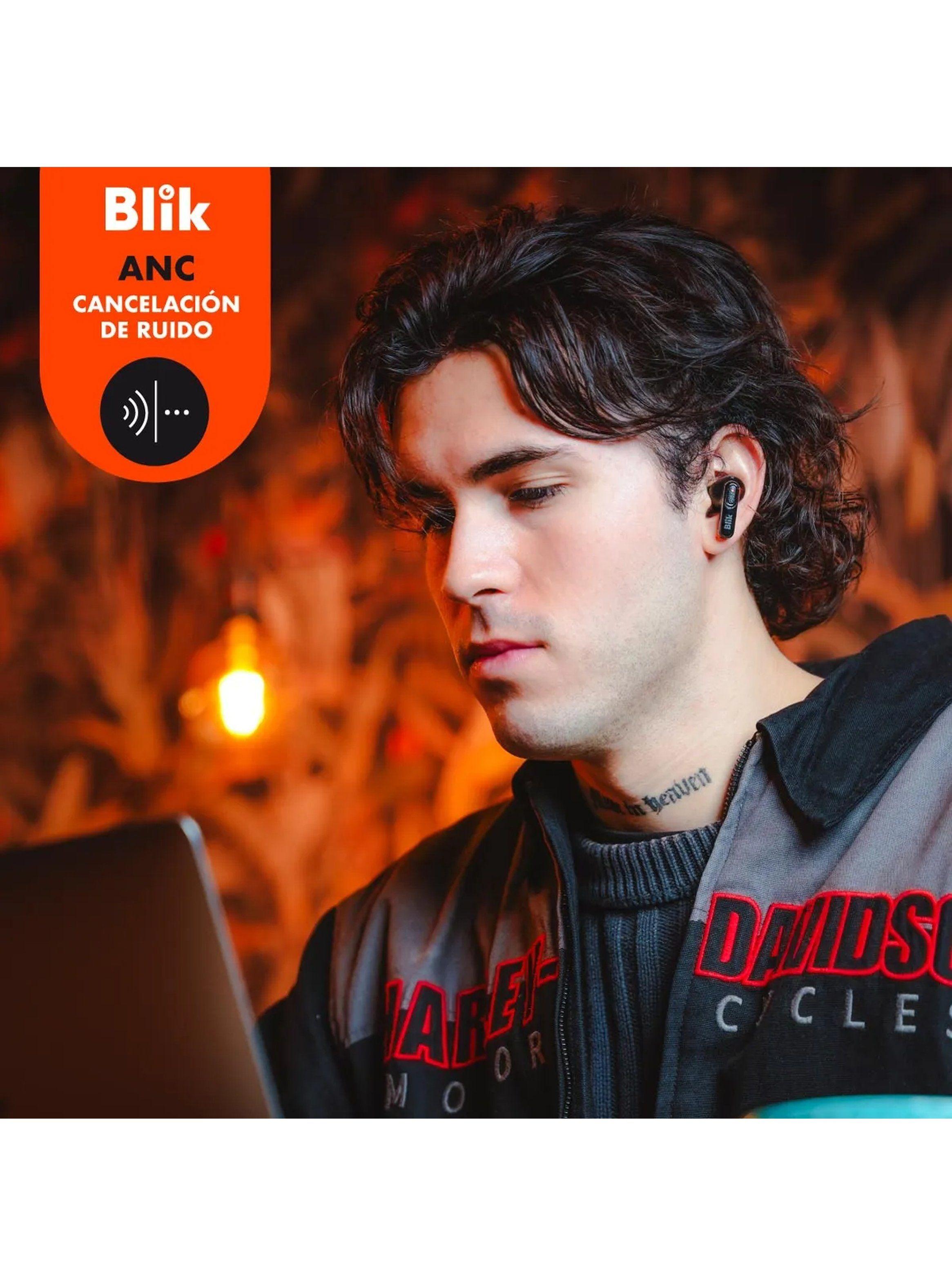 Auriculares Inalámbricos Bluetooth Cancelación de Ruido Negros-2